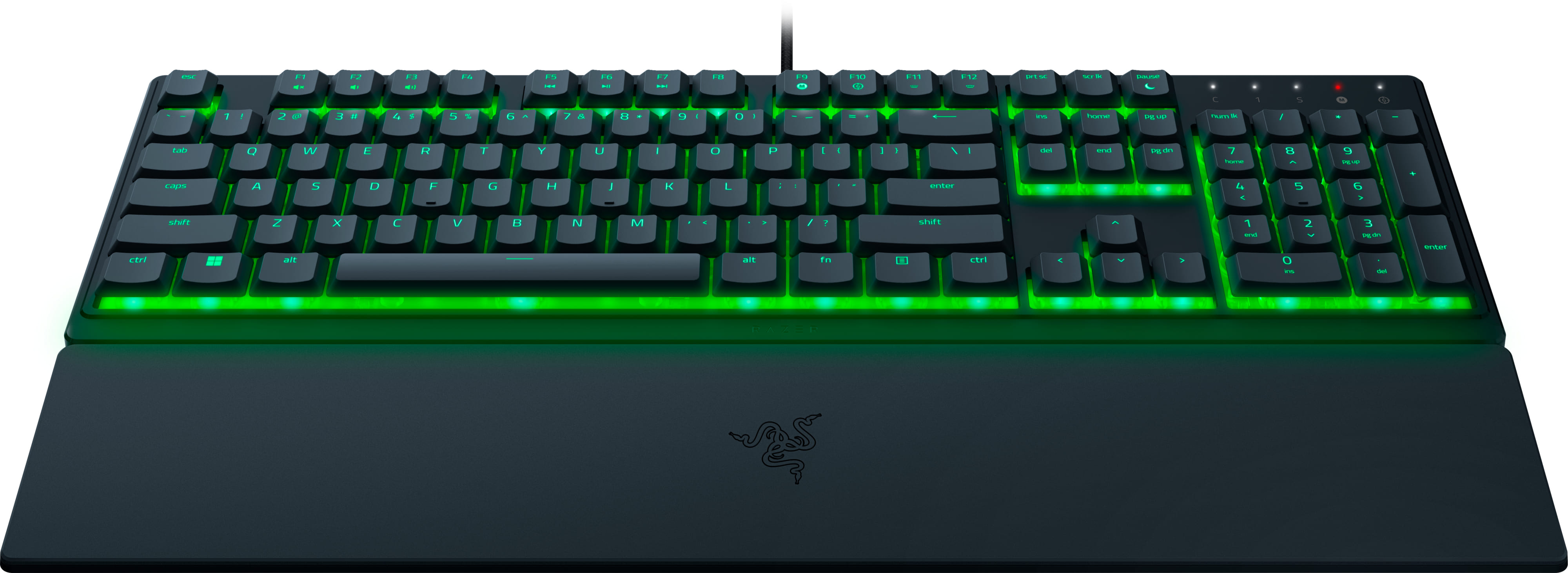 Razer Клавіатура мембранна Ornata V3 X 104key, USB-A, EN/UK, RGB, чорний