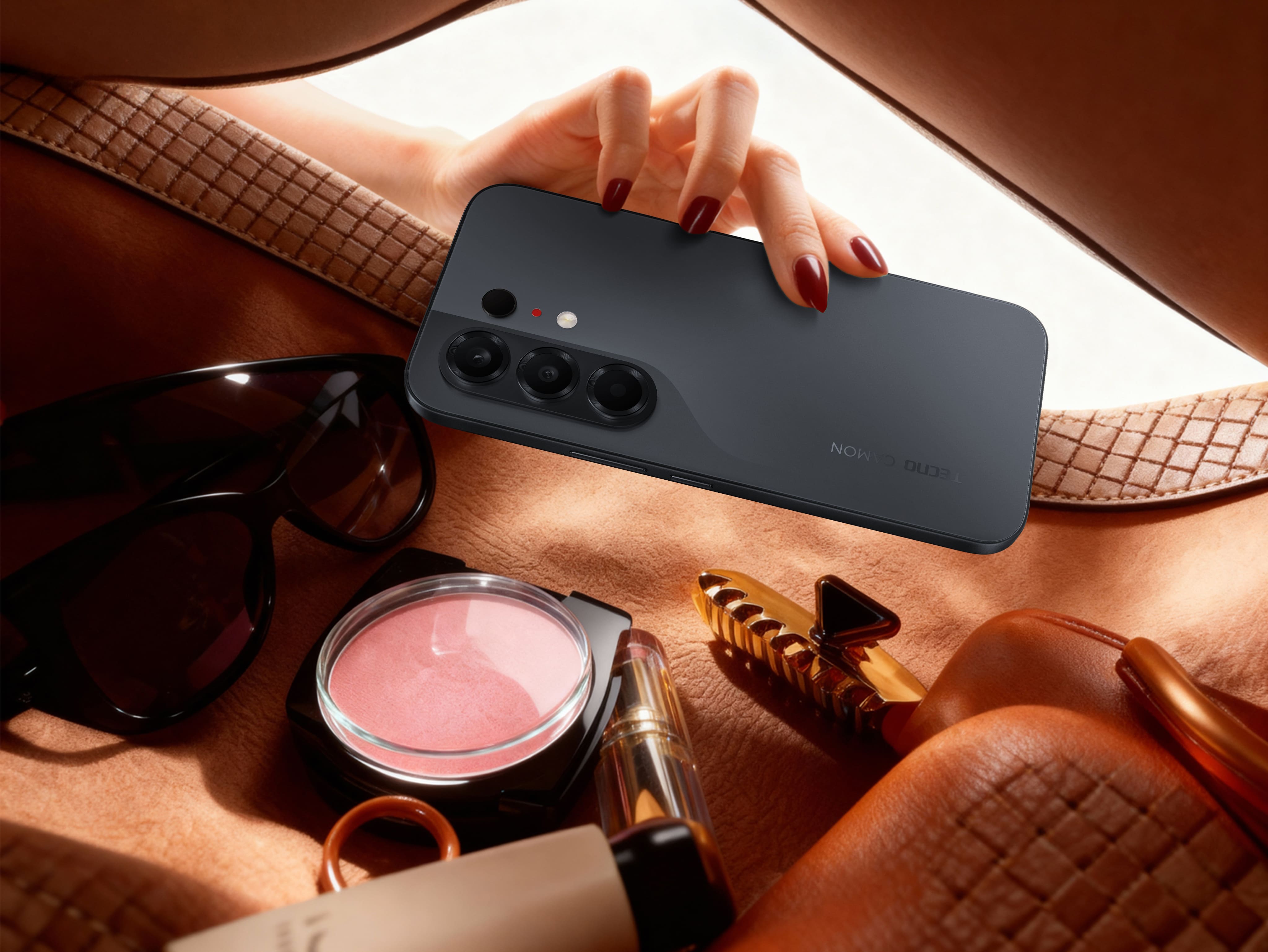 TECNO Смартфон Camon 50 (CN5) 6.78" 8/256ГБ, 2SIM, 6500мА•год, Moonshadow Black