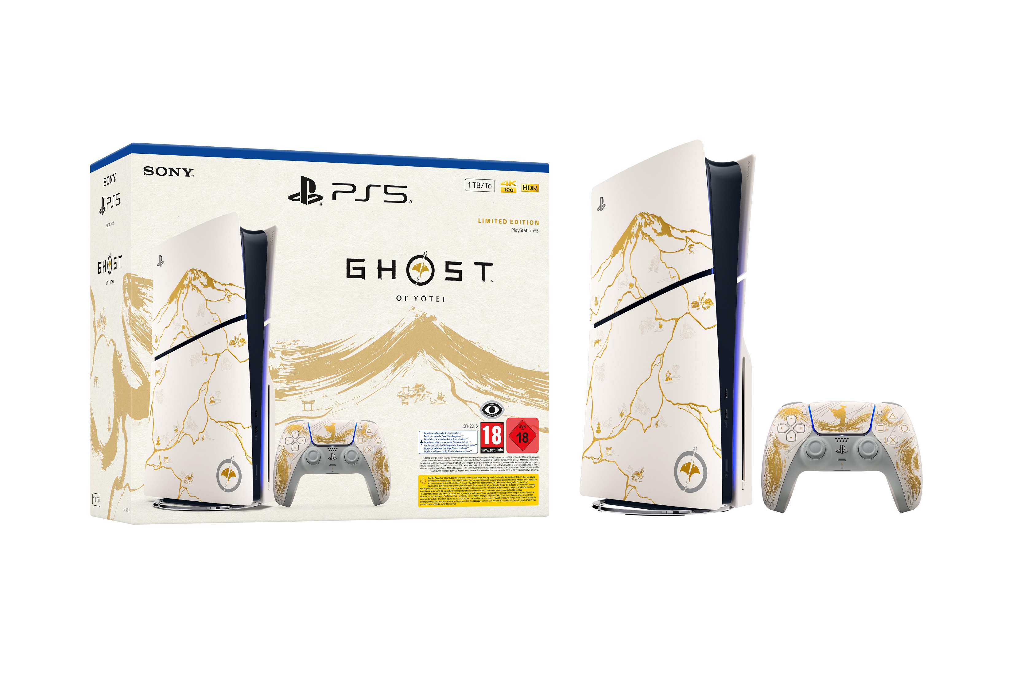 PlayStation Ігрова консоль 5 Slim Blu-ray (Ghost of Yotei Limited Edition)