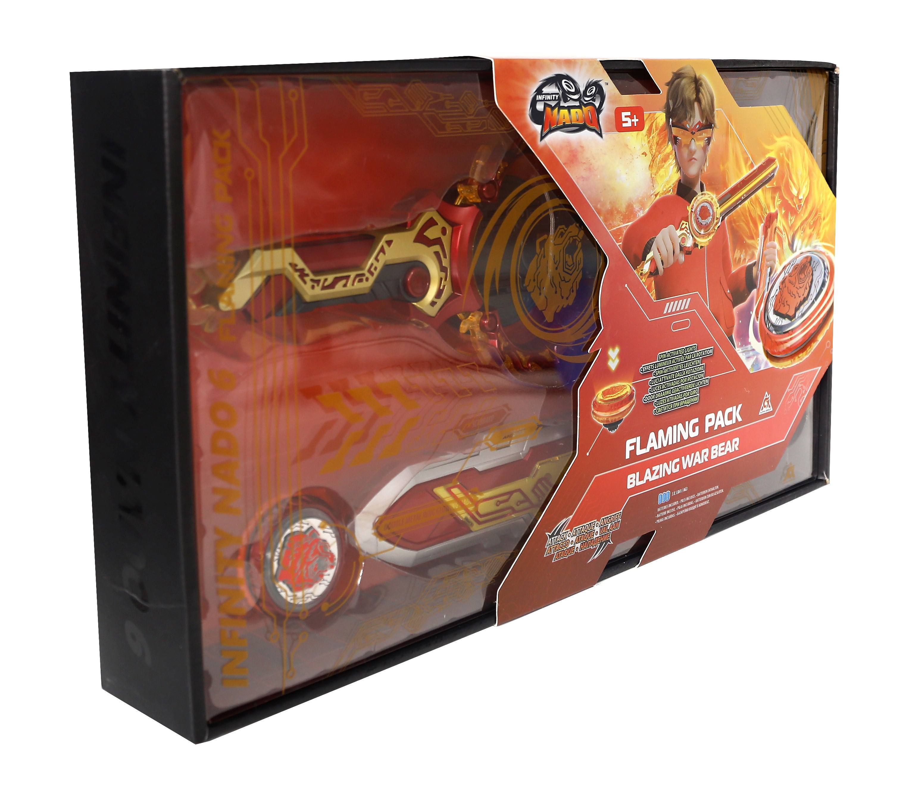 Infinity Nado Дзиґа VI Flaming Pack Палаючий Бойовий Ведмідь (Blazing War Bear)