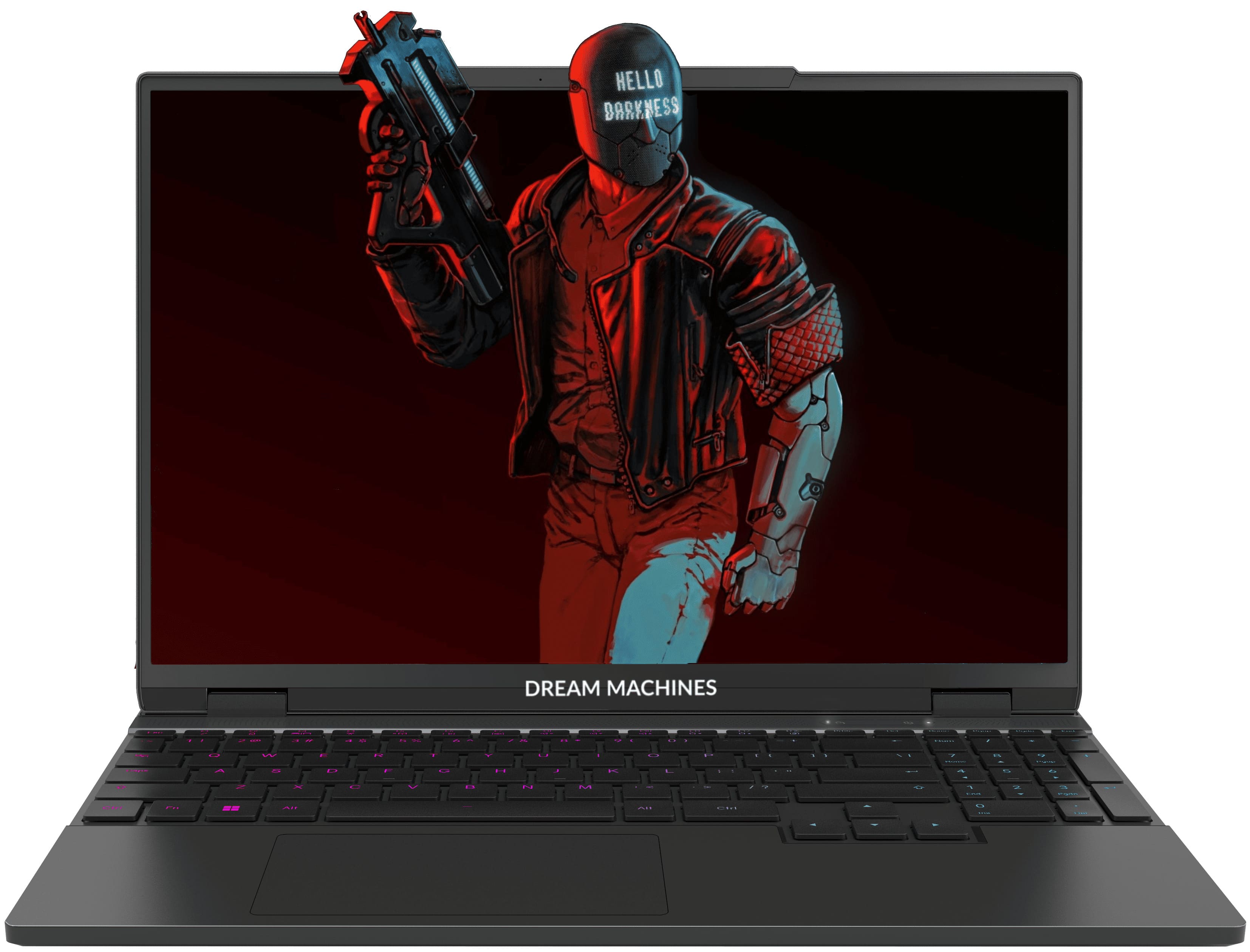 Dream Machines Ноутбук Dream Machines RG4060-15 15.3WQXGA IPS, Intel i7-14650HX, 32GB, F1TB, NVD4060-8, DOS, чорний