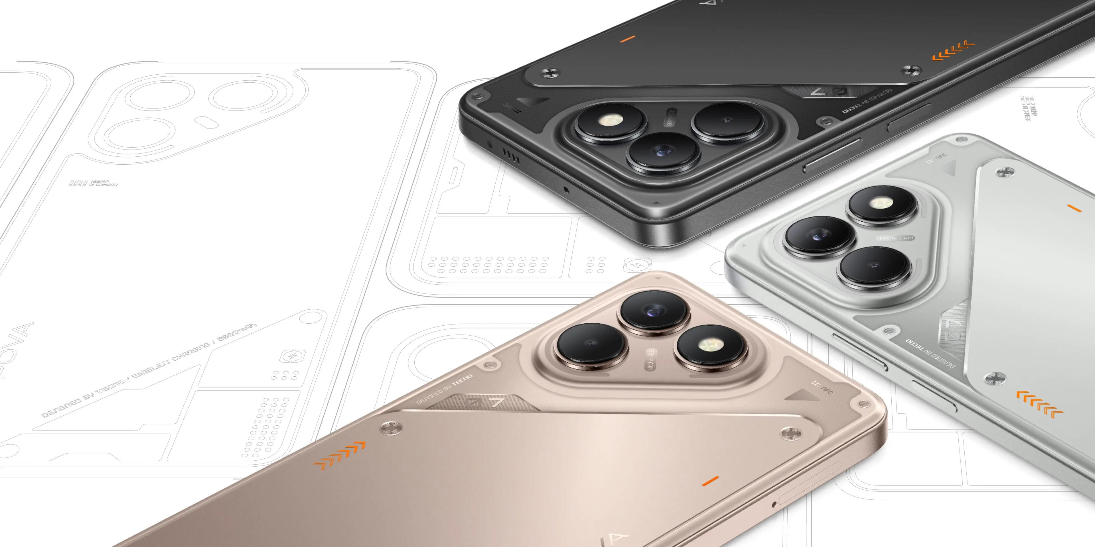 TECNO Смартфон POVA 7 Neo (LJ6) 6.78" 8/128ГБ, 2SIM, 7000мА • рік, Geek Black