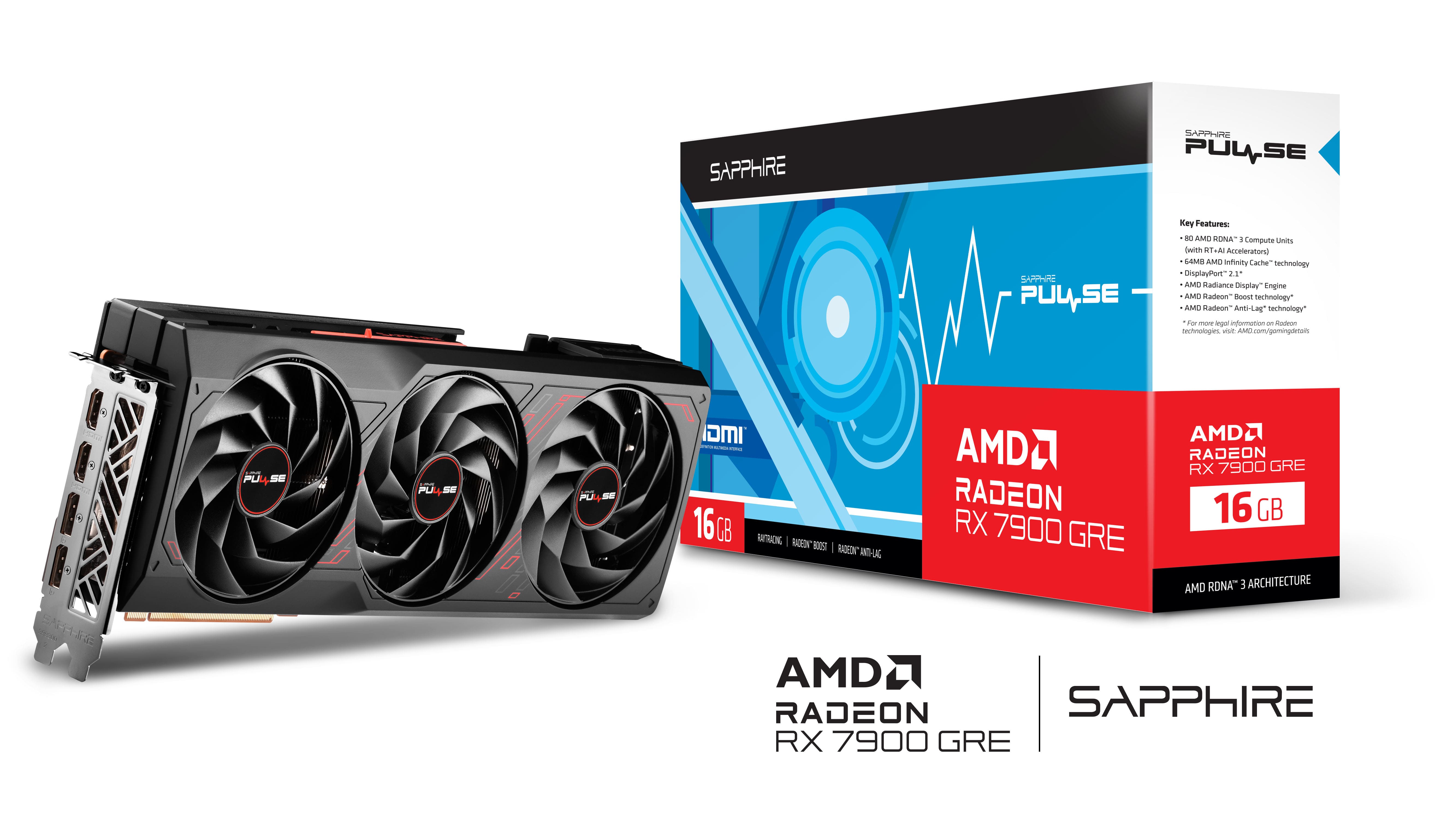 SAPPHIRE Відеокарта Radeon RX 7900 GRE 16GB GDDR6 PULSE GAMING OC