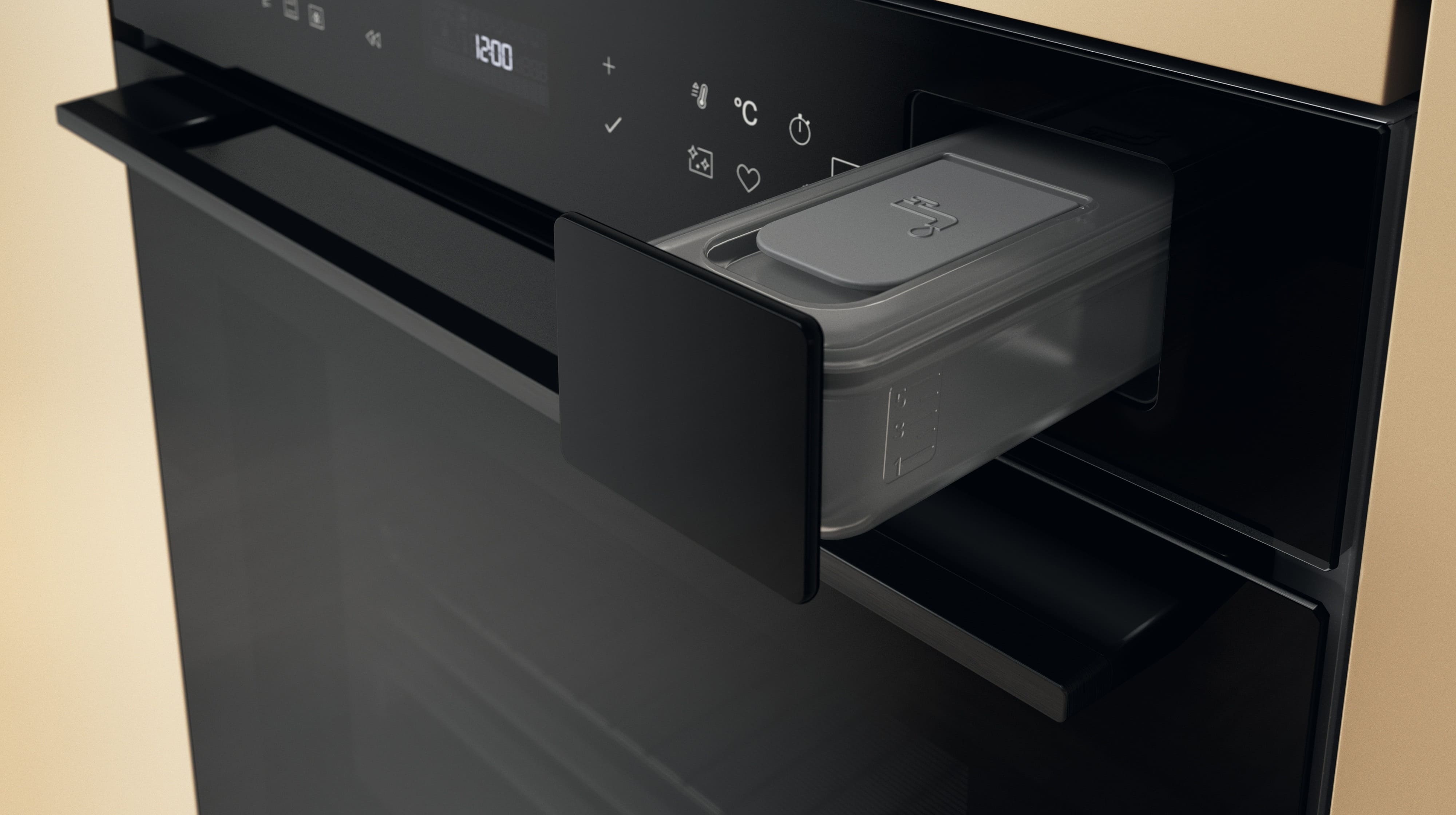 Whirlpool Духовий шафа електричний, 73л, A+, дисплей, конвекція, піроліз, телескопічні напрямні, чорний Whirlpool Духовий шафа електричний, 73л, A+, дисплей, конвекція, піроліз, телескопічні напрямні, чорний