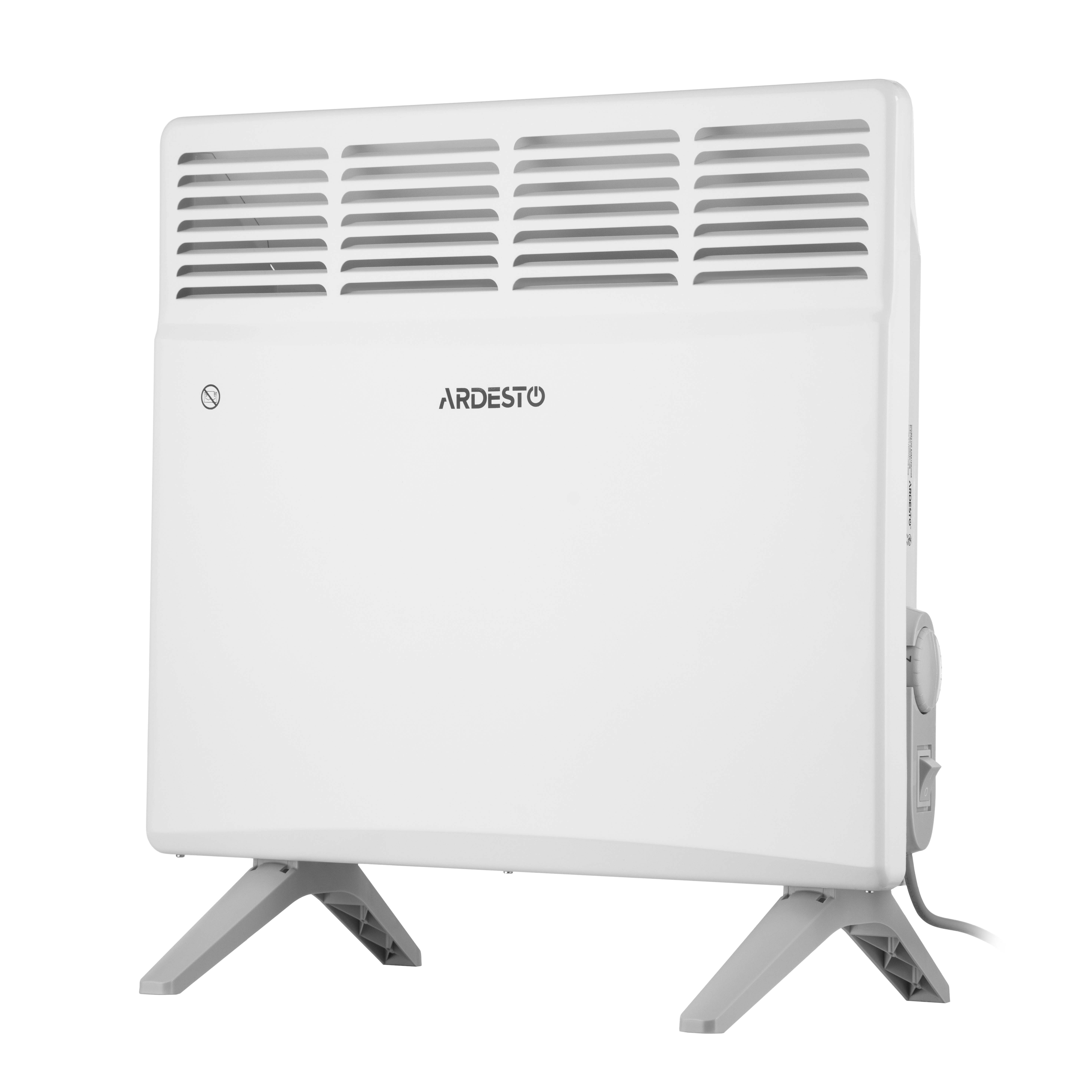 ARDESTO Конвектор ARDESTO, 10м2, 1000Вт, хутро. упр-ня, відкритий нагрів. елемент, білий