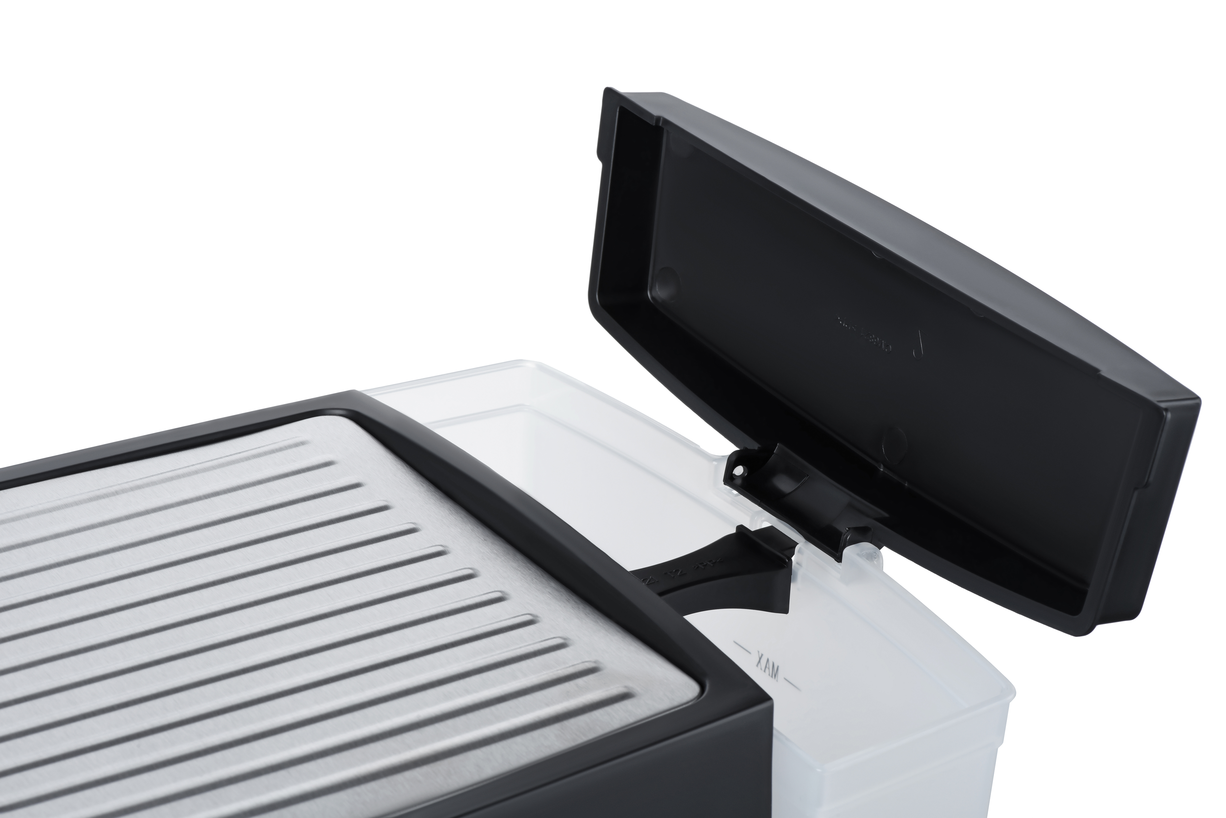 ARDESTO Кавоварка ріжкова Steel Collection 1.6л, мелена, ручний капучинатор, сріблясто-чорний