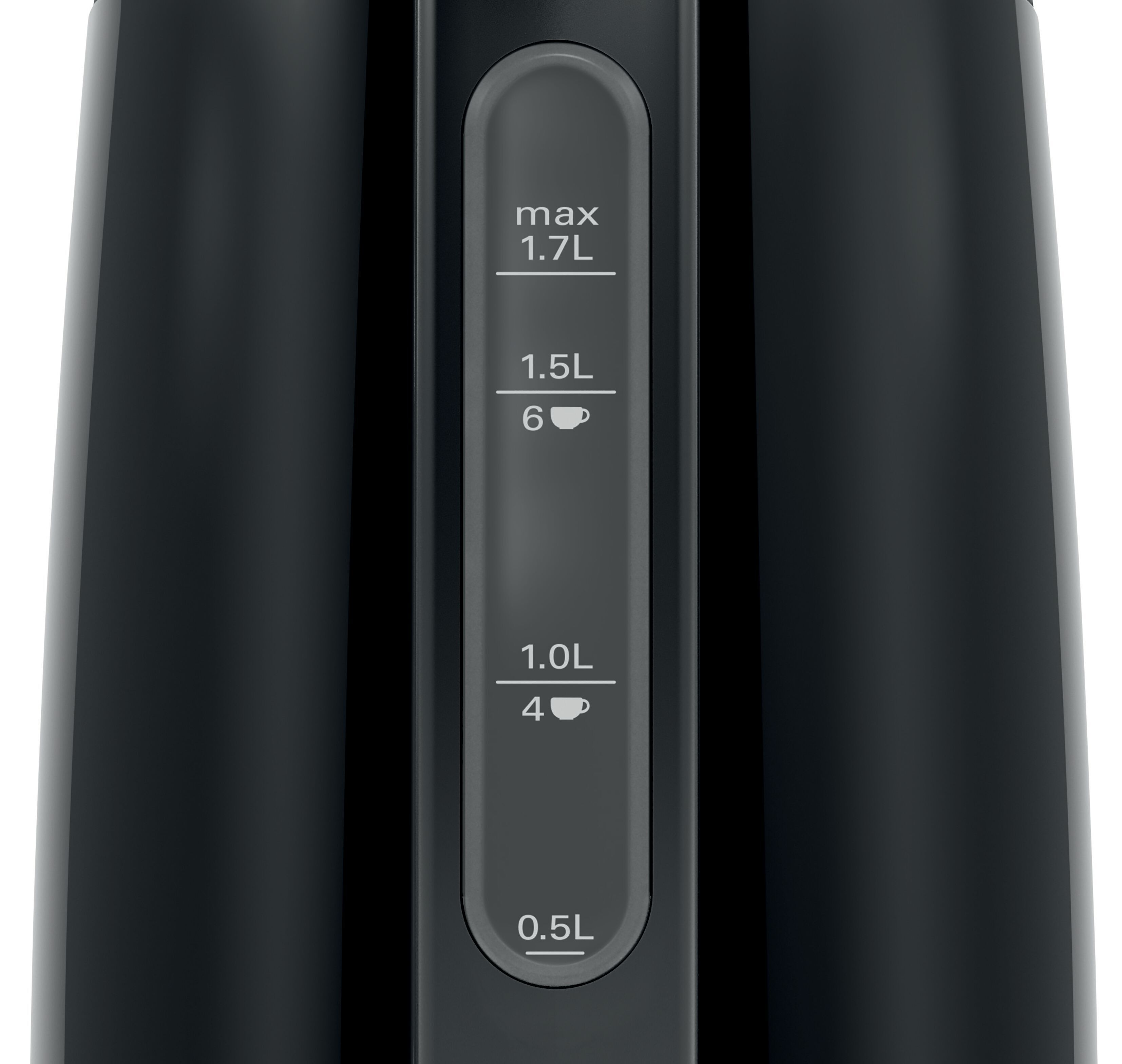 Bosch Електрочайник, 1.7л, метал, чорний Bosch Електрочайник, 1.7л, метал, чорний