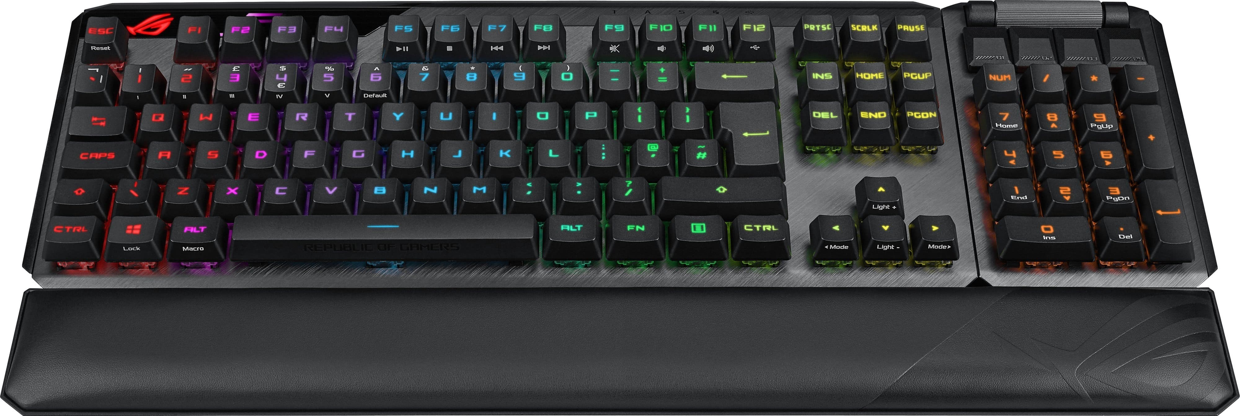 ASUS Клавіатура ROG CLAYMORE II RD RGB 108key USB/WL EN Black
