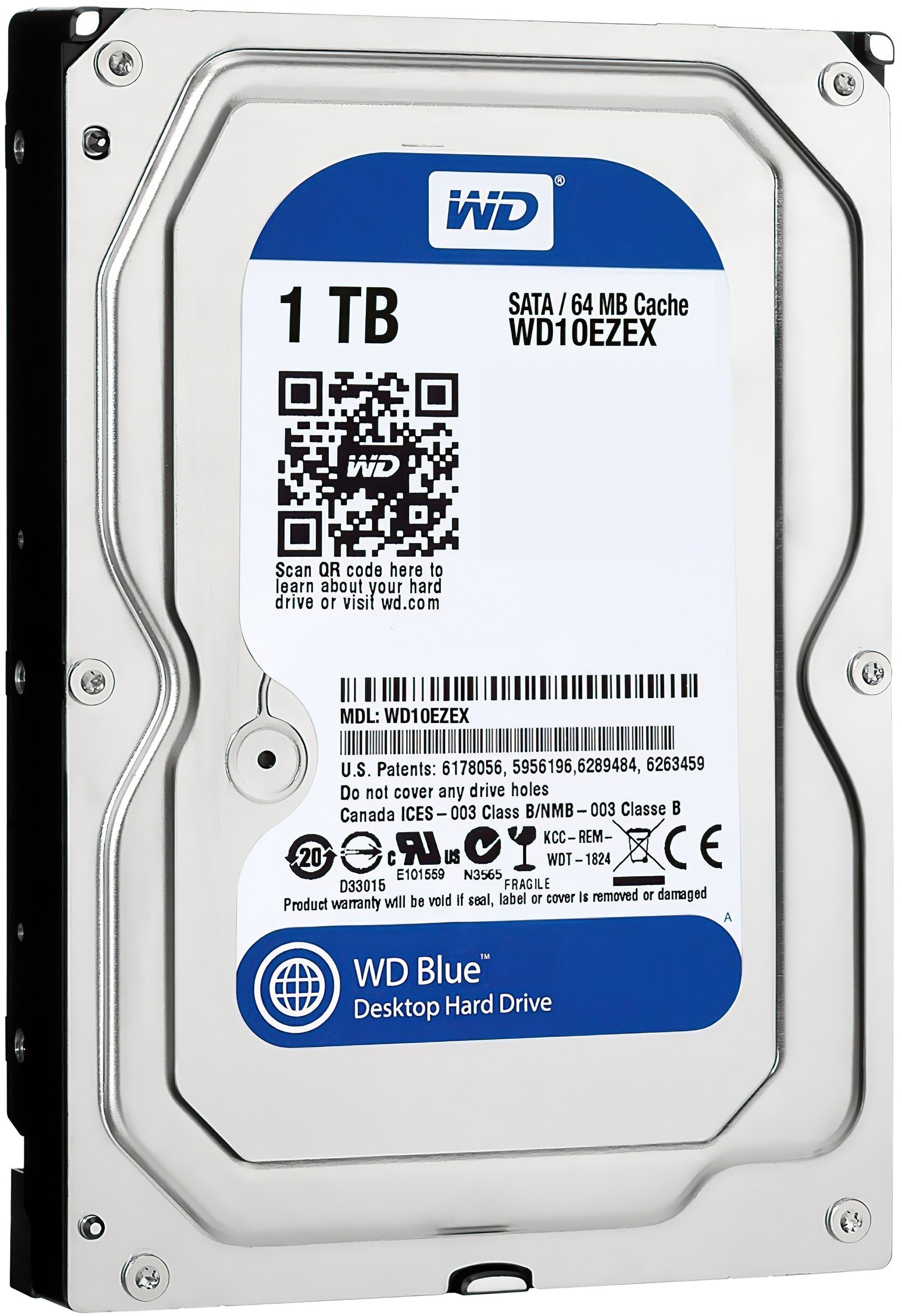 WD Жорсткий диск 1TB 3.5" 7200 64MB SATA Blue WD Жорсткий диск 1TB 3.5" 7200 64MB SATA Blue