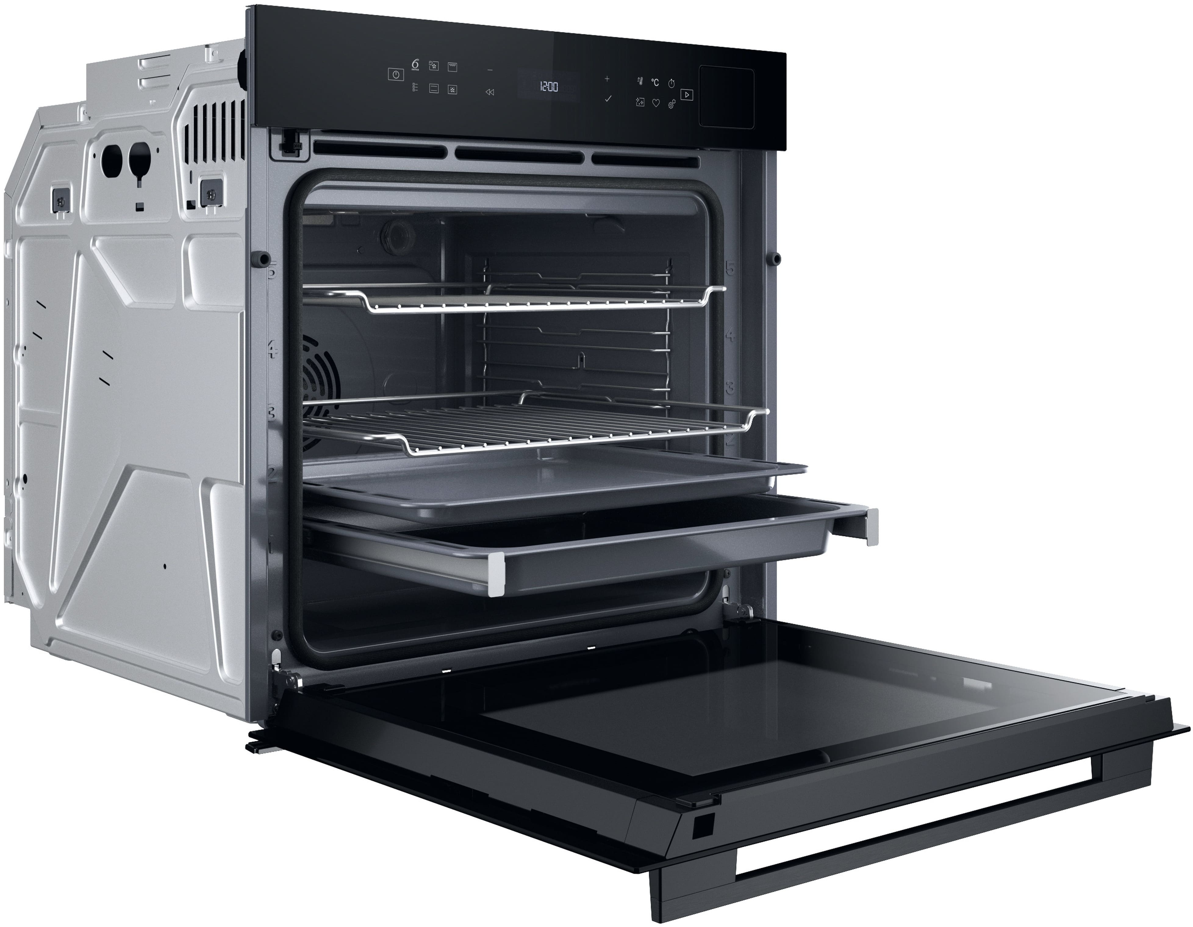 Whirlpool Духовий шафа електричний, 73л, A+, дисплей, конвекція, піроліз, телескопічні напрямні, чорний Whirlpool Духовий шафа електричний, 73л, A+, дисплей, конвекція, піроліз, телескопічні напрямні, чорний