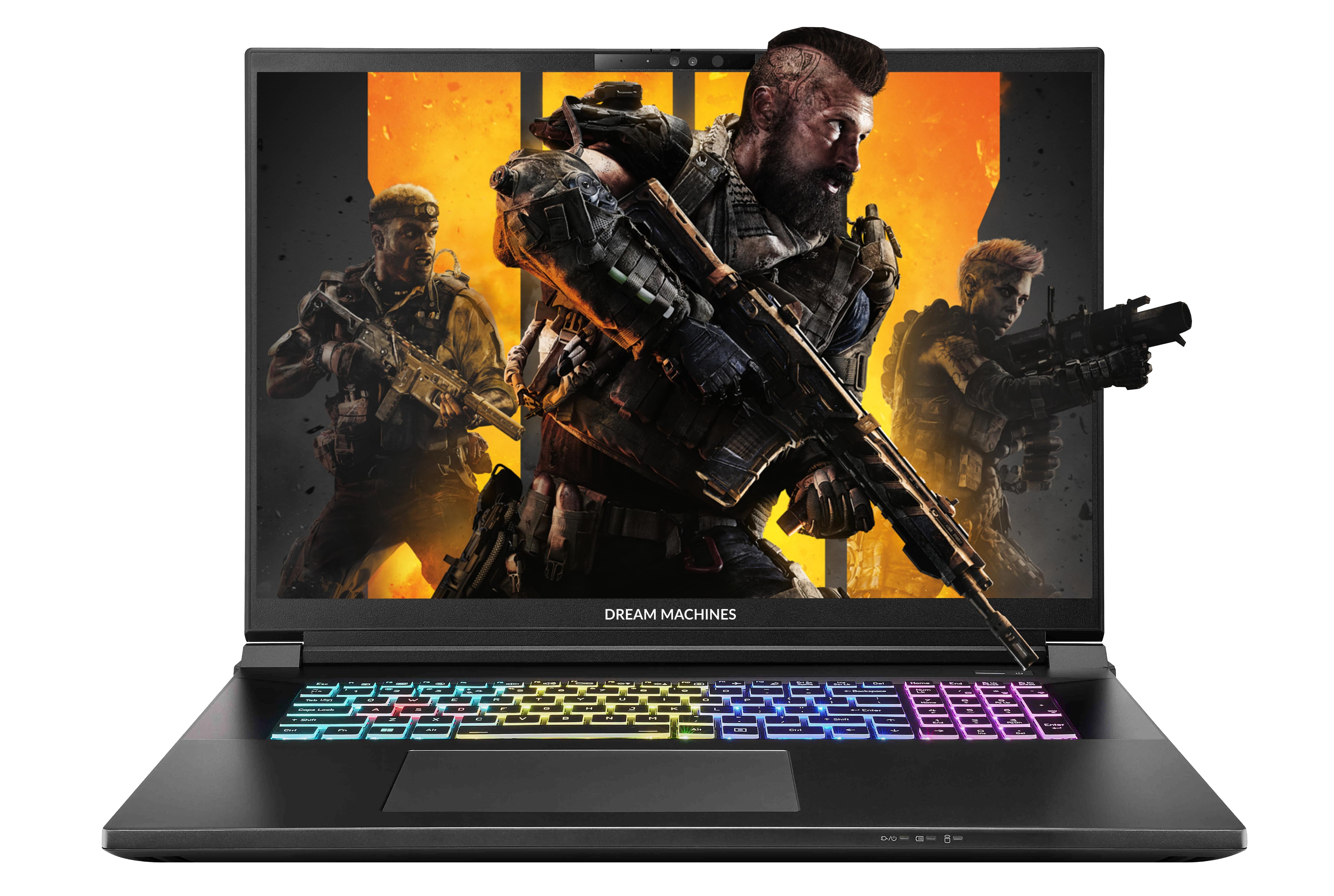 Dream Machines Ноутбук Dream Machines RX5090-18 18UHD+, Intel U9-275HX, 32GB, F2TB, NVD5090-24, DOS, чорний