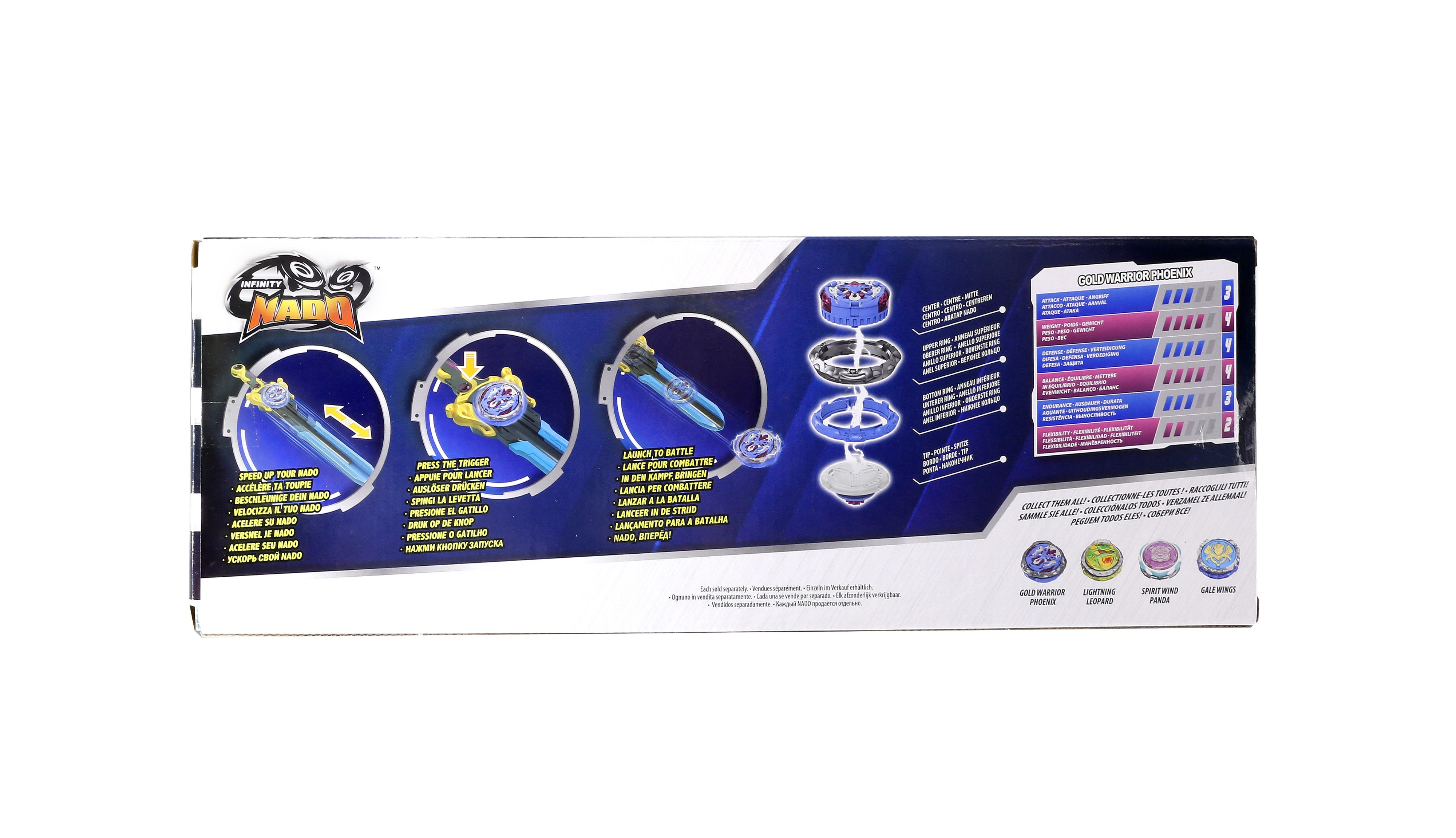 Infinity Nado Дзиґа VI Power Pack Золотий Воїн Фенікс (Gold Warrior Phoenix)