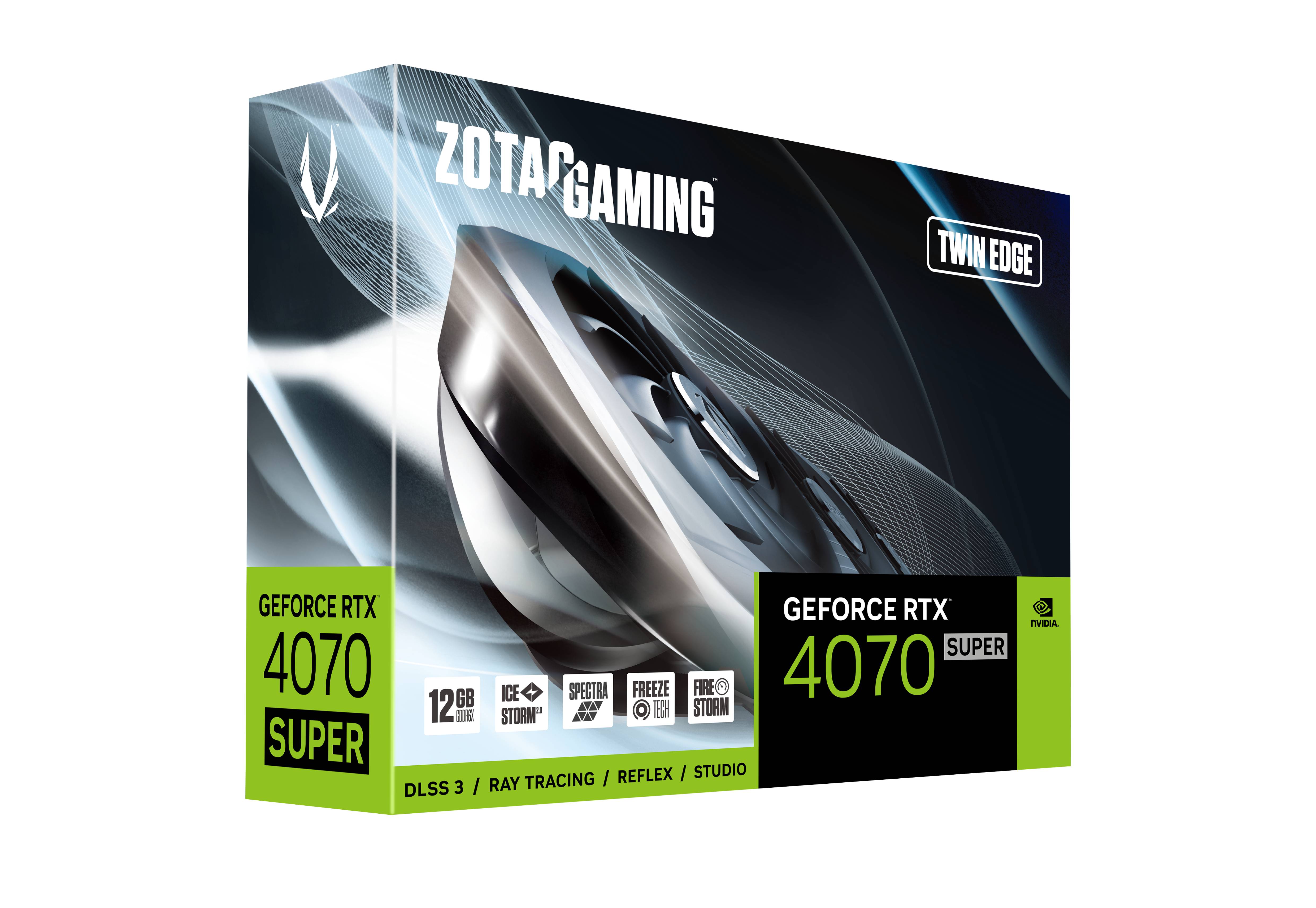Zotac Відеокарта GeForce RTX 4070 SUPER 12GB GDDR6X Twin Edge