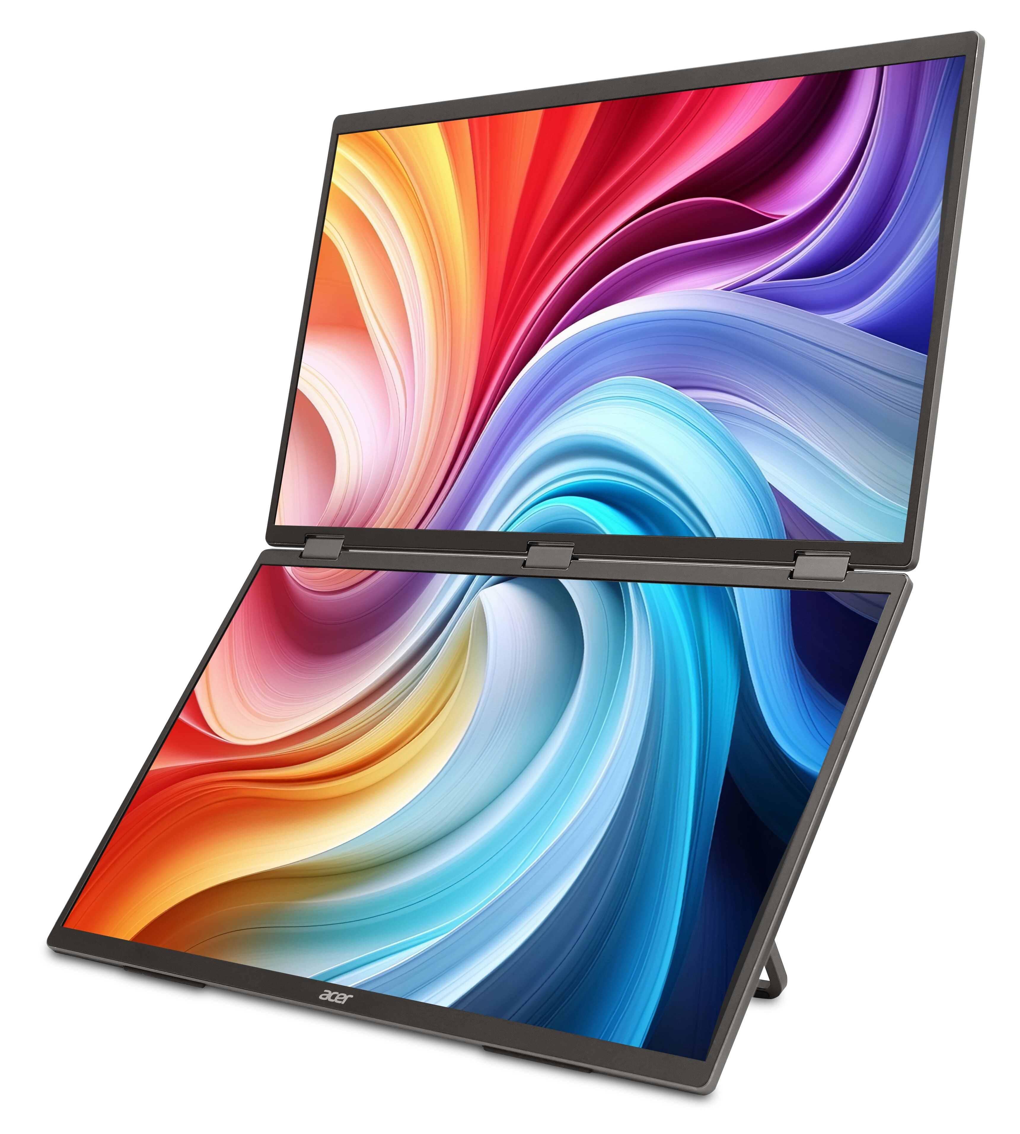 Acer Монітор портативний Dual Portable Acer 18.5" PD193QEbmiuux miniHDMI, 2xUSB-C, MM, IPS, 100Hz, 4ms
