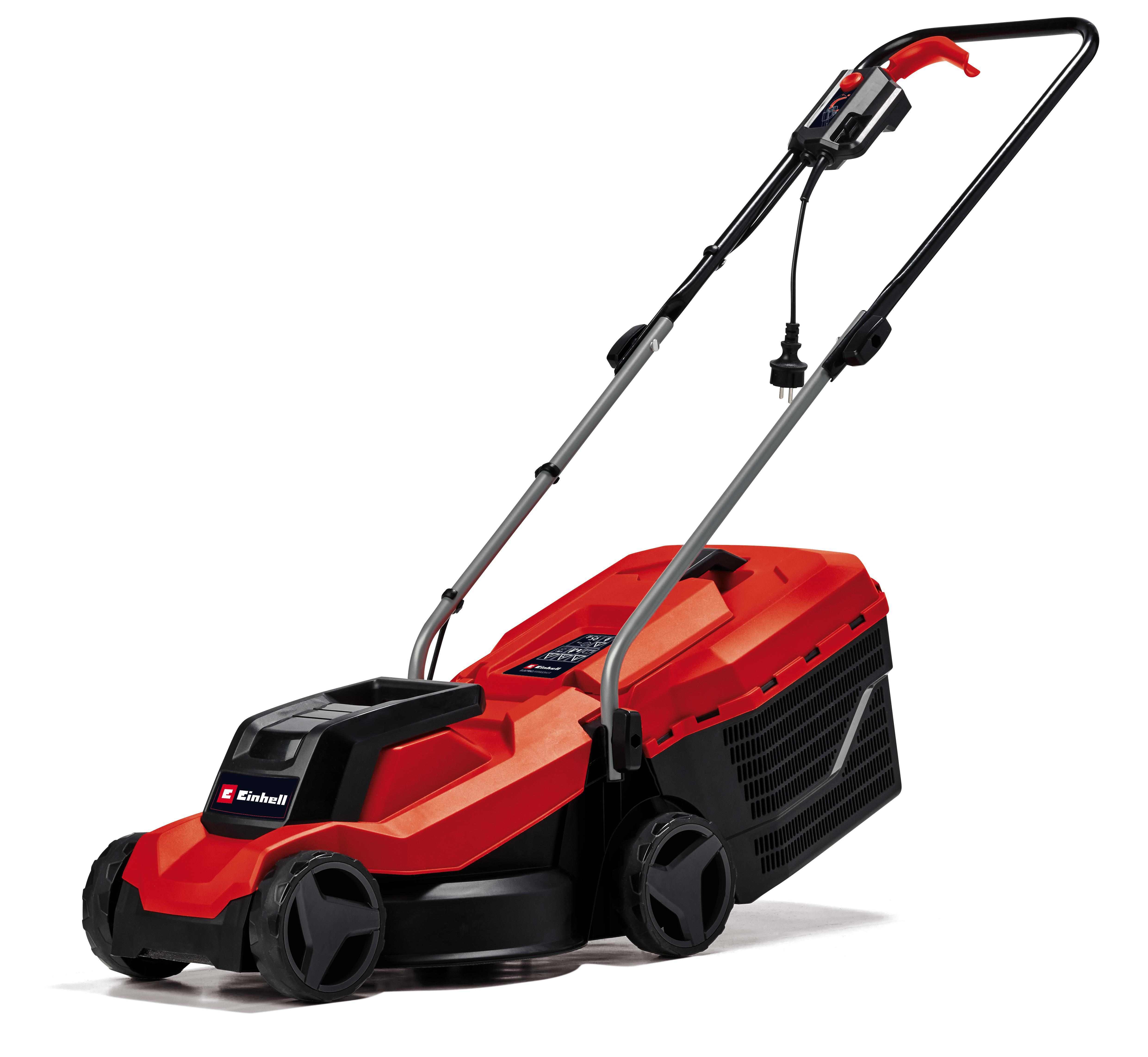 Einhell Газонокосарка електрична GC-EM 1000/32, 1000 Вт, 32 см, 20-70 мм, бак 30 л, до 300 м2, 7.91 кг