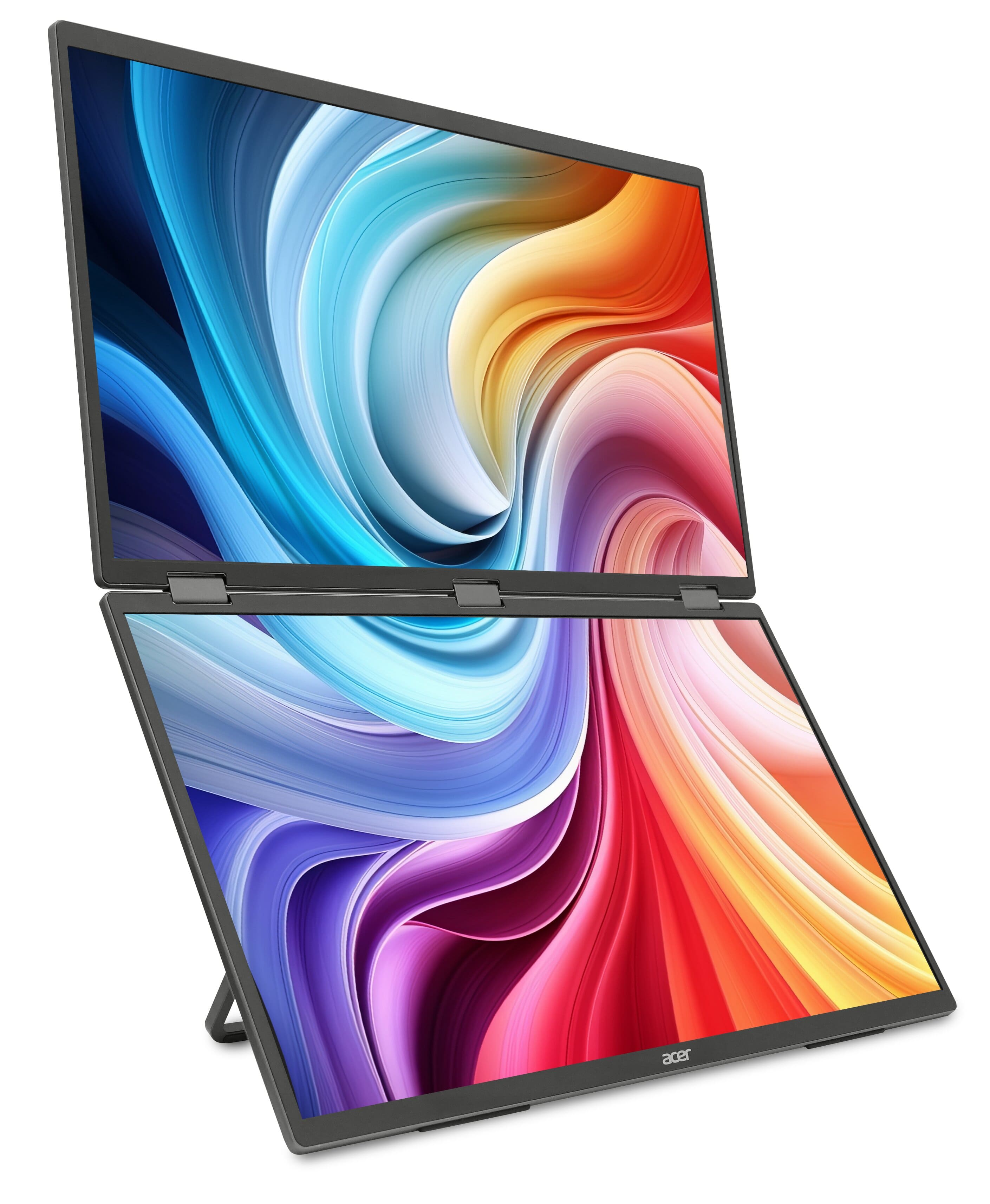 Acer Монітор портативний Dual Portable Acer 18.5" PD193QEbmiuux miniHDMI, 2xUSB-C, MM, IPS, 100Hz, 4ms