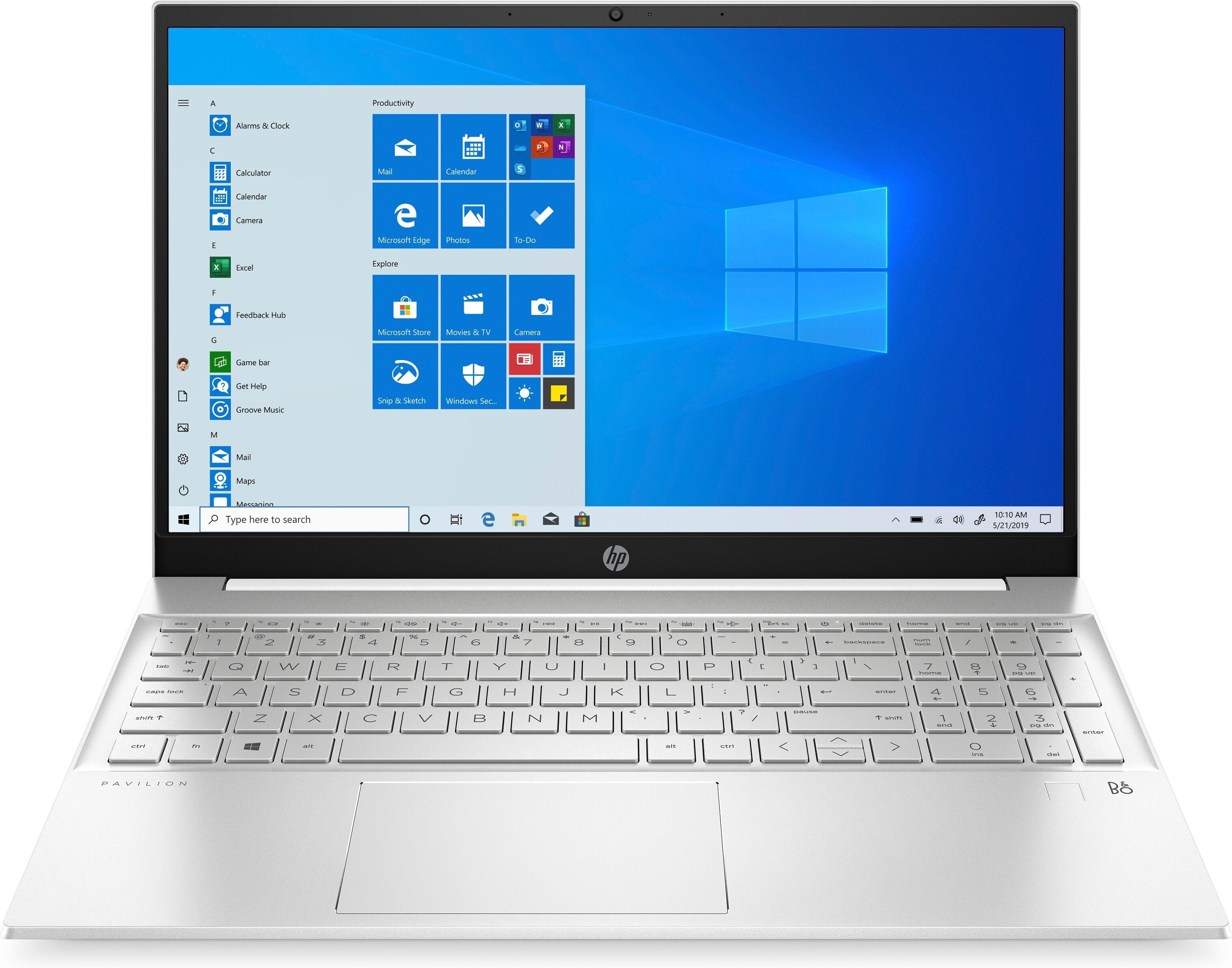 HP Ноутбук Pavilion 15-eh1052ua 15.6" FHD IPS AG, AMD R5 5500U, 12GB, F512GB, UMA, DOS, білий