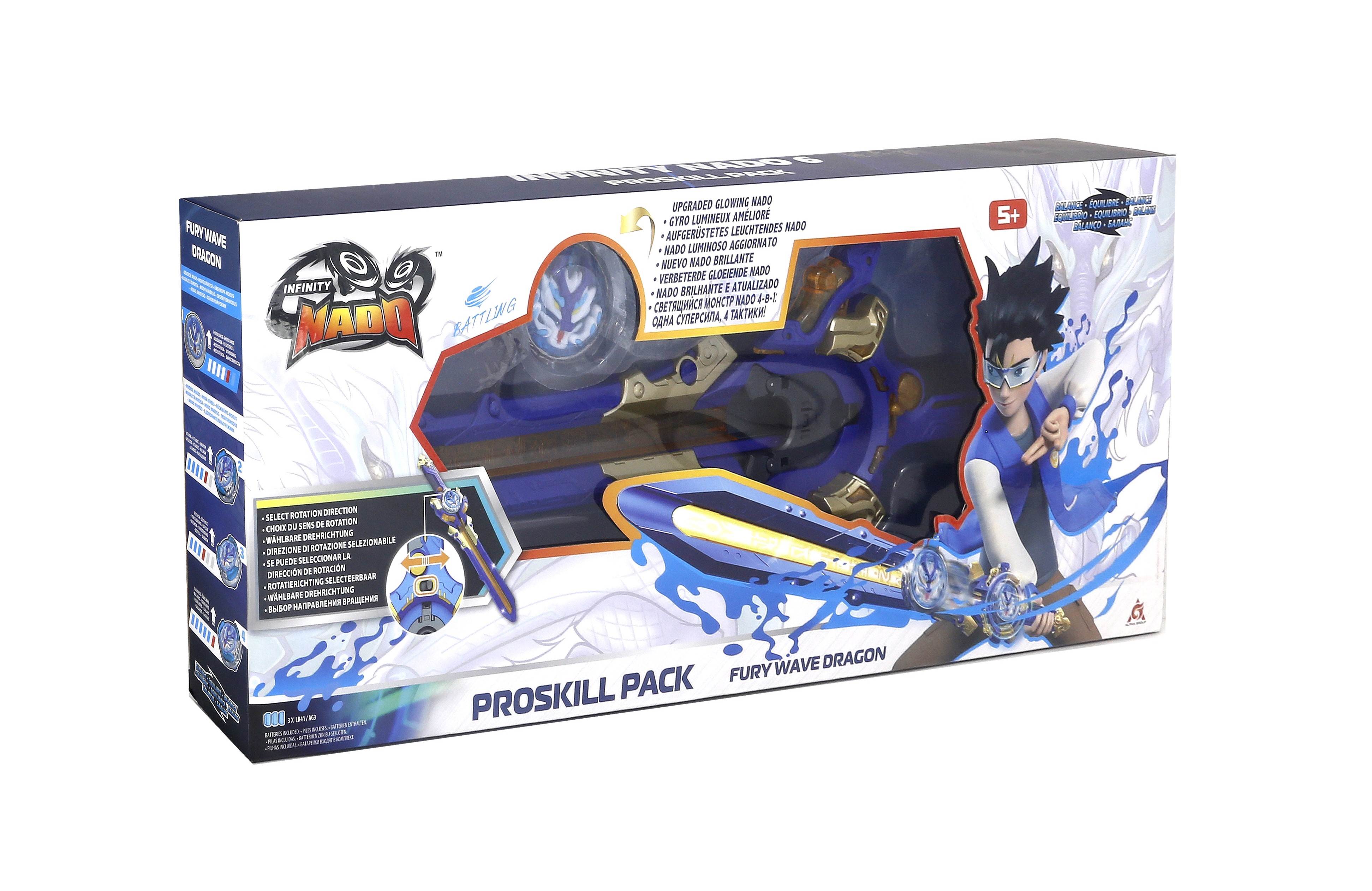 Infinity Nado Дзиґа VI Proskill Pack Лютий Дракон (Fury Wave Dragon)
