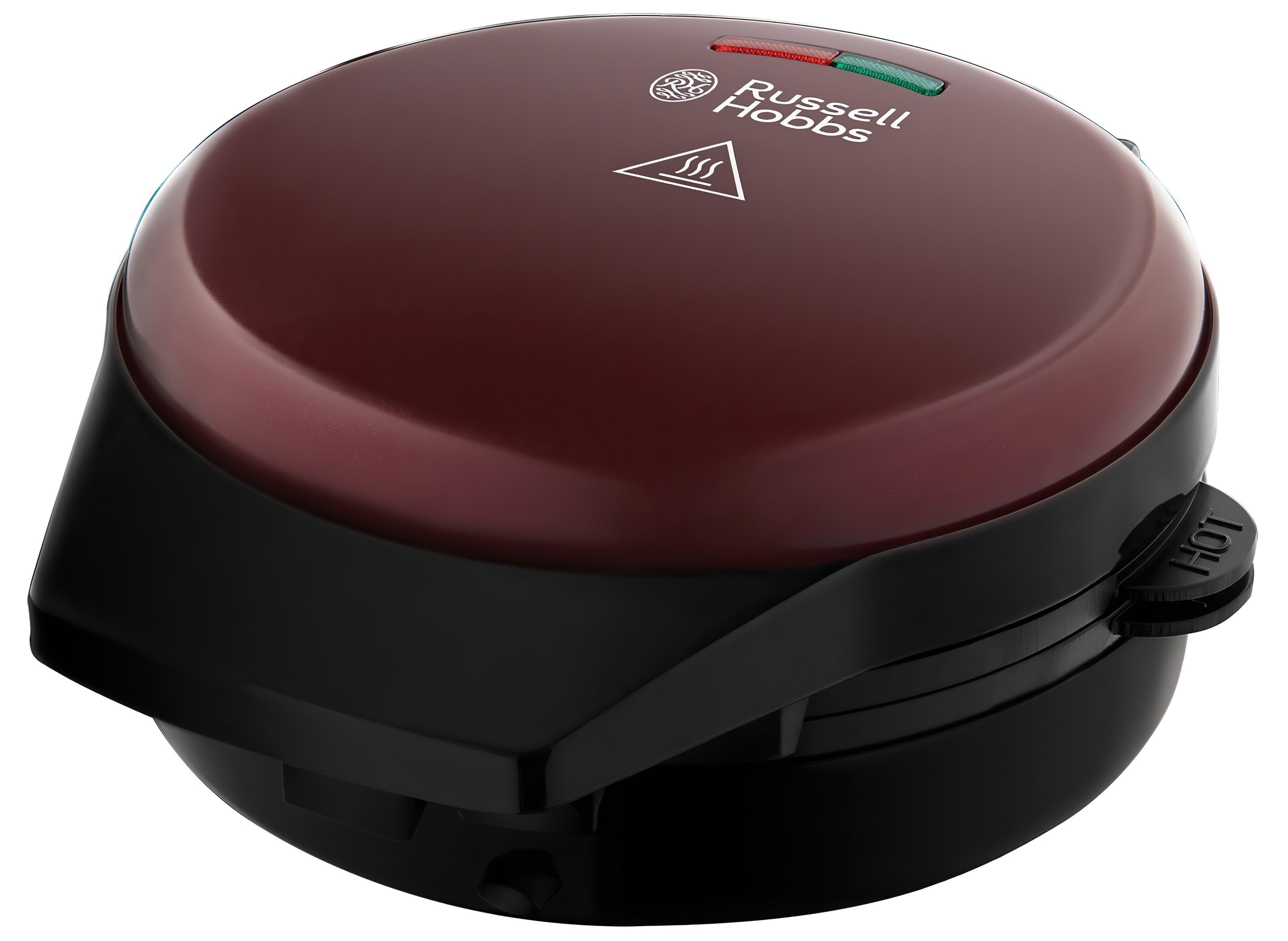 Russell Hobbs Мультимейкер Fiesta 950Вт, алюміній, 3 пластини, корпус-нержав.сталь/пластик, бордо