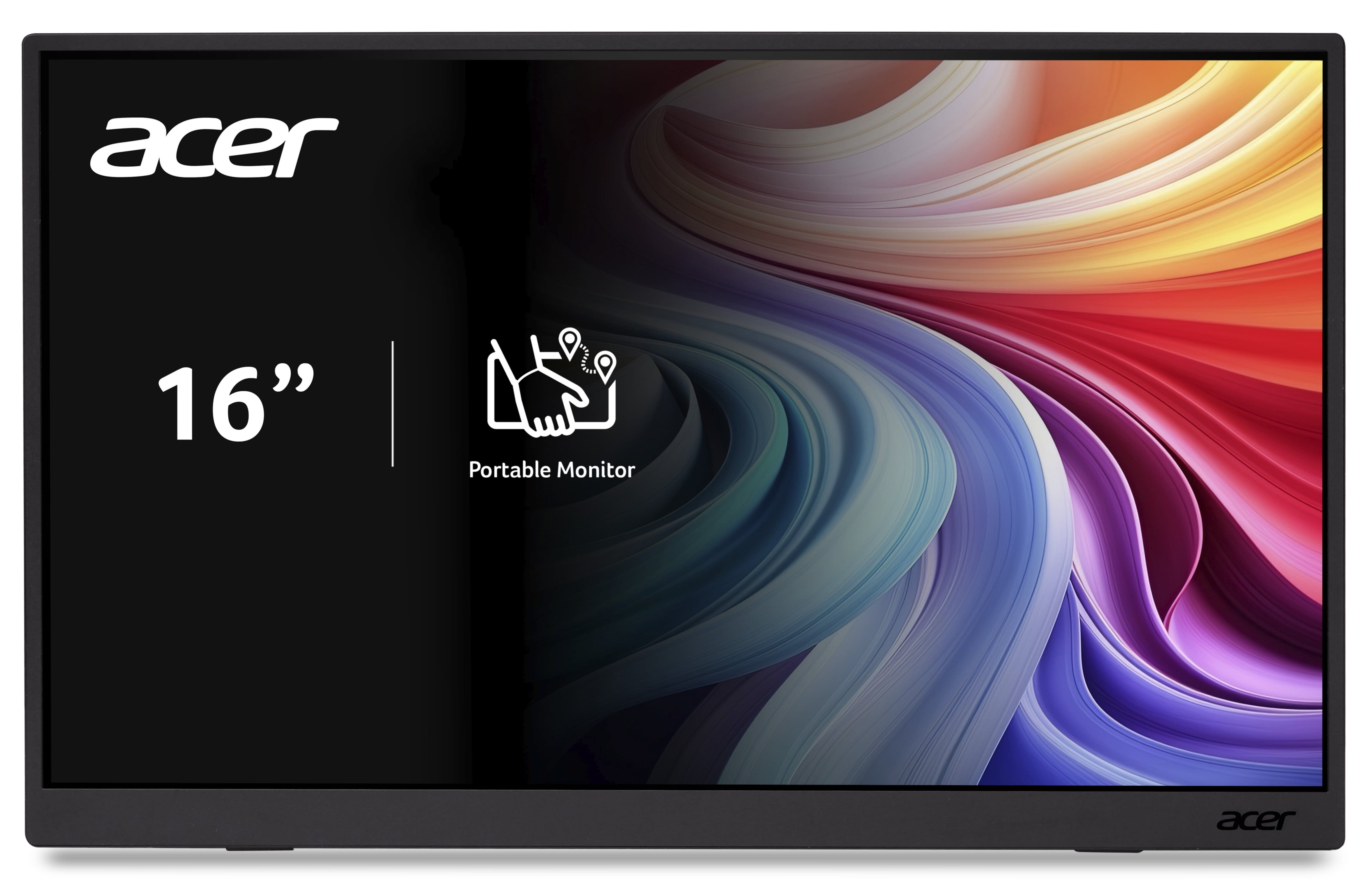 Acer Монітор портативний Acer 15.6W" PM161W bmiuux miniHDMI, 2xUSB-C, MM, 1920:1200, IPS, 16:10, 4ms