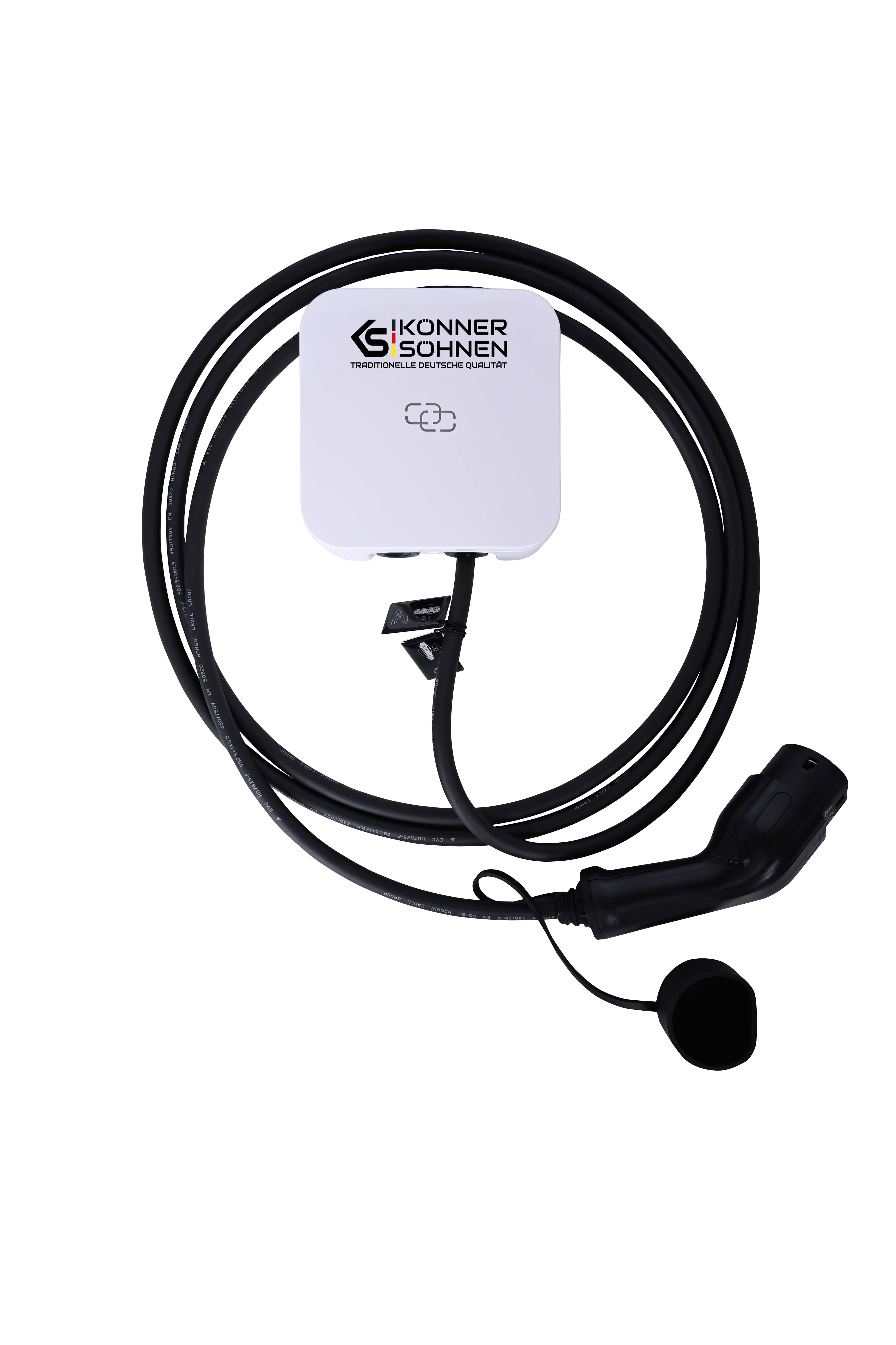 Könner & Söhnen Станція заряджання електромобілів KS P32/3, 400В, 33А, 22кВт, 3 фази, Type 2, IP65, 6кг