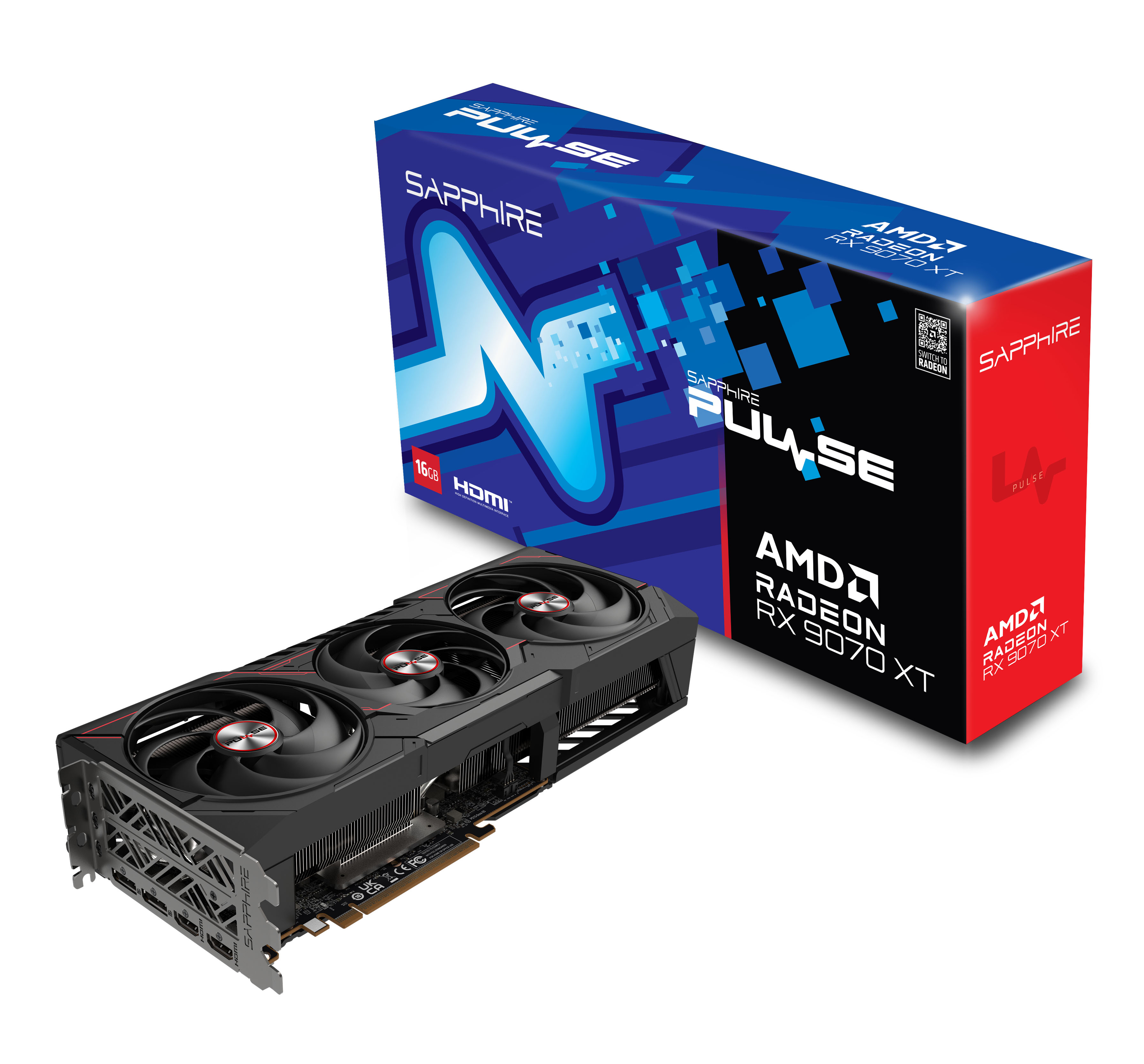 SAPPHIRE Відеокарта Radeon RX 9070 XT 16GB GDDR6 PULSE GAMING OC