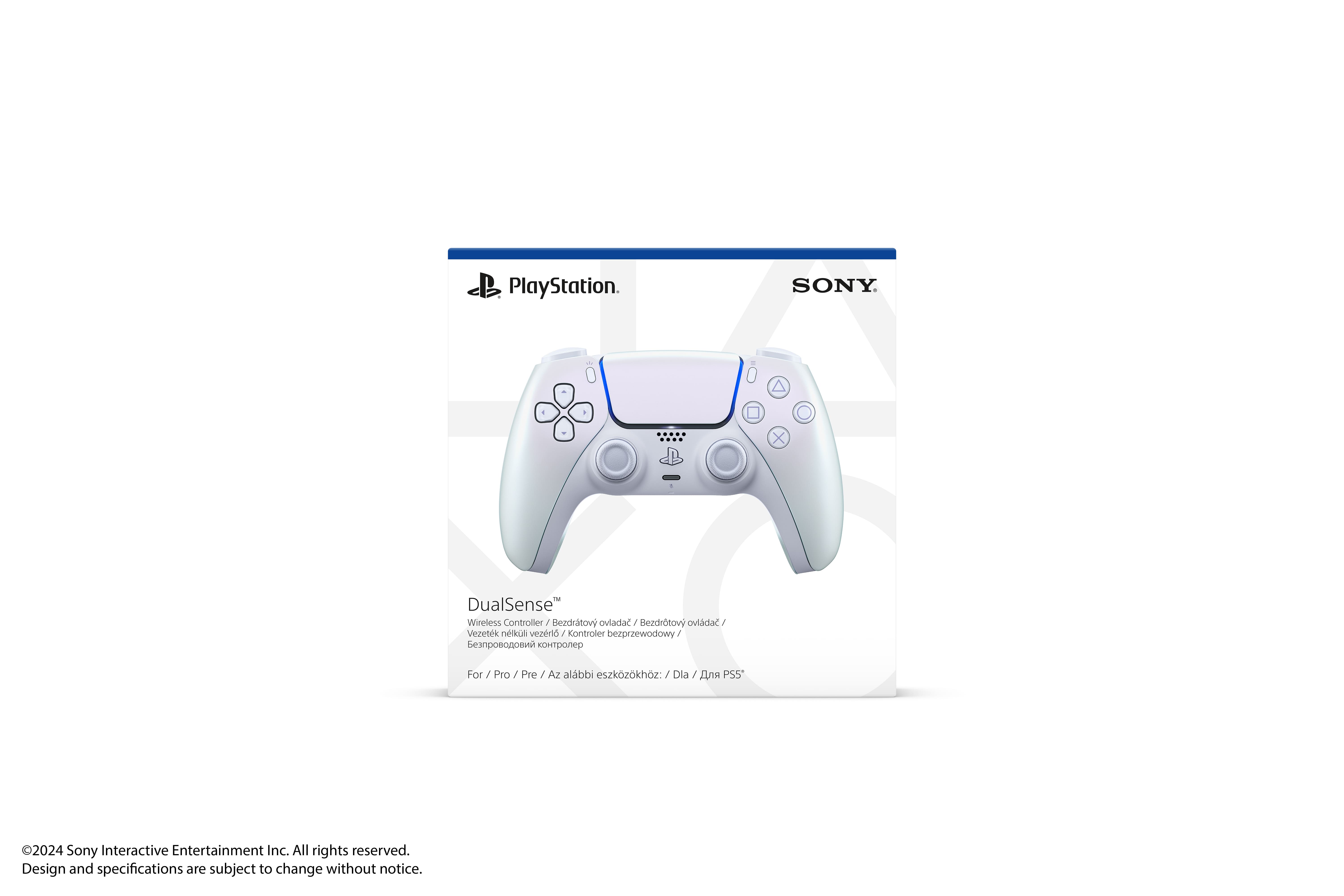 PlayStation Геймпад 5 Dualsense BT, Chrome Pearl
