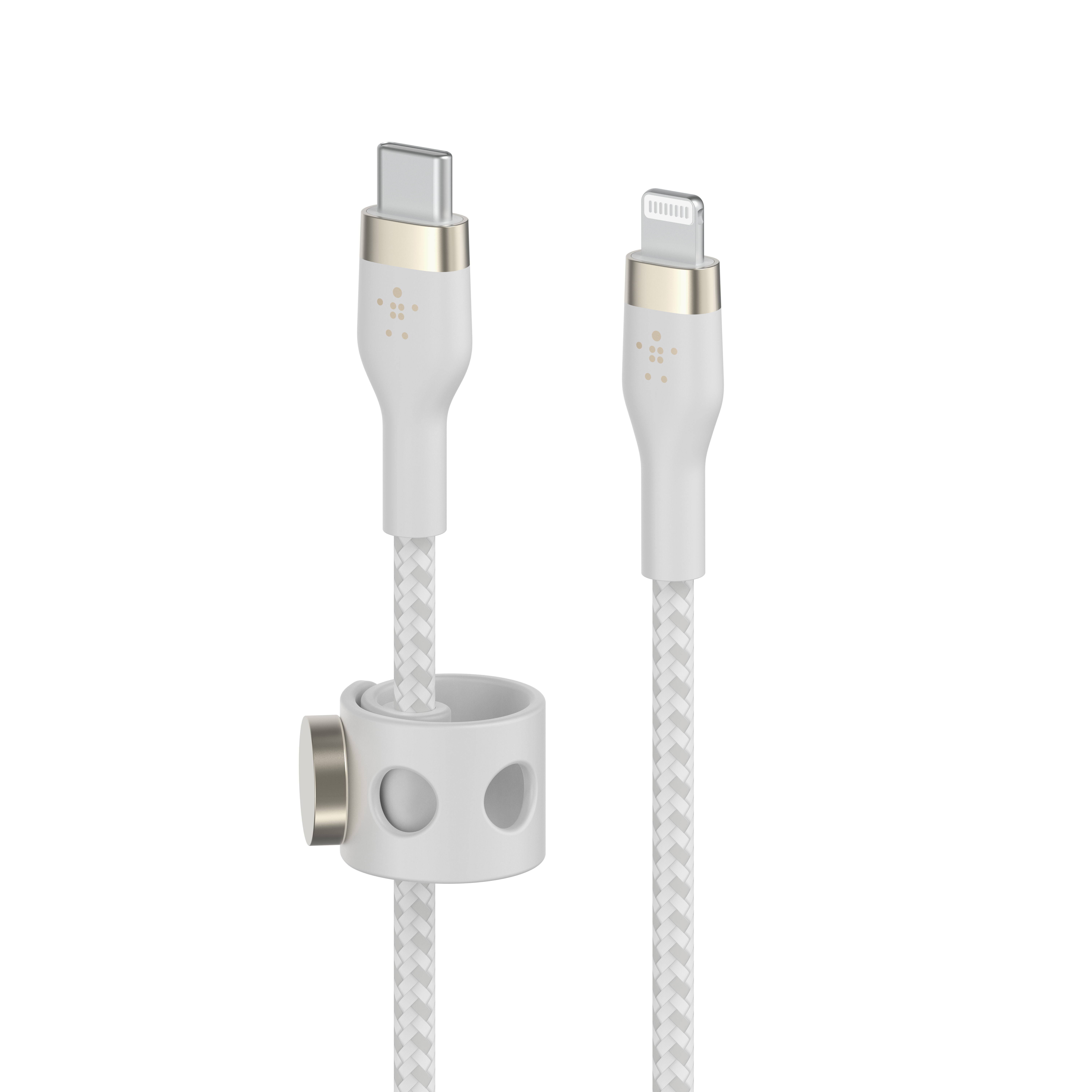 Belkin Кабель USB-С - Lightning BRAIDED SILICONE 1m White Belkin Кабель USB-С - Lightning BRAIDED SILICONE 1m White