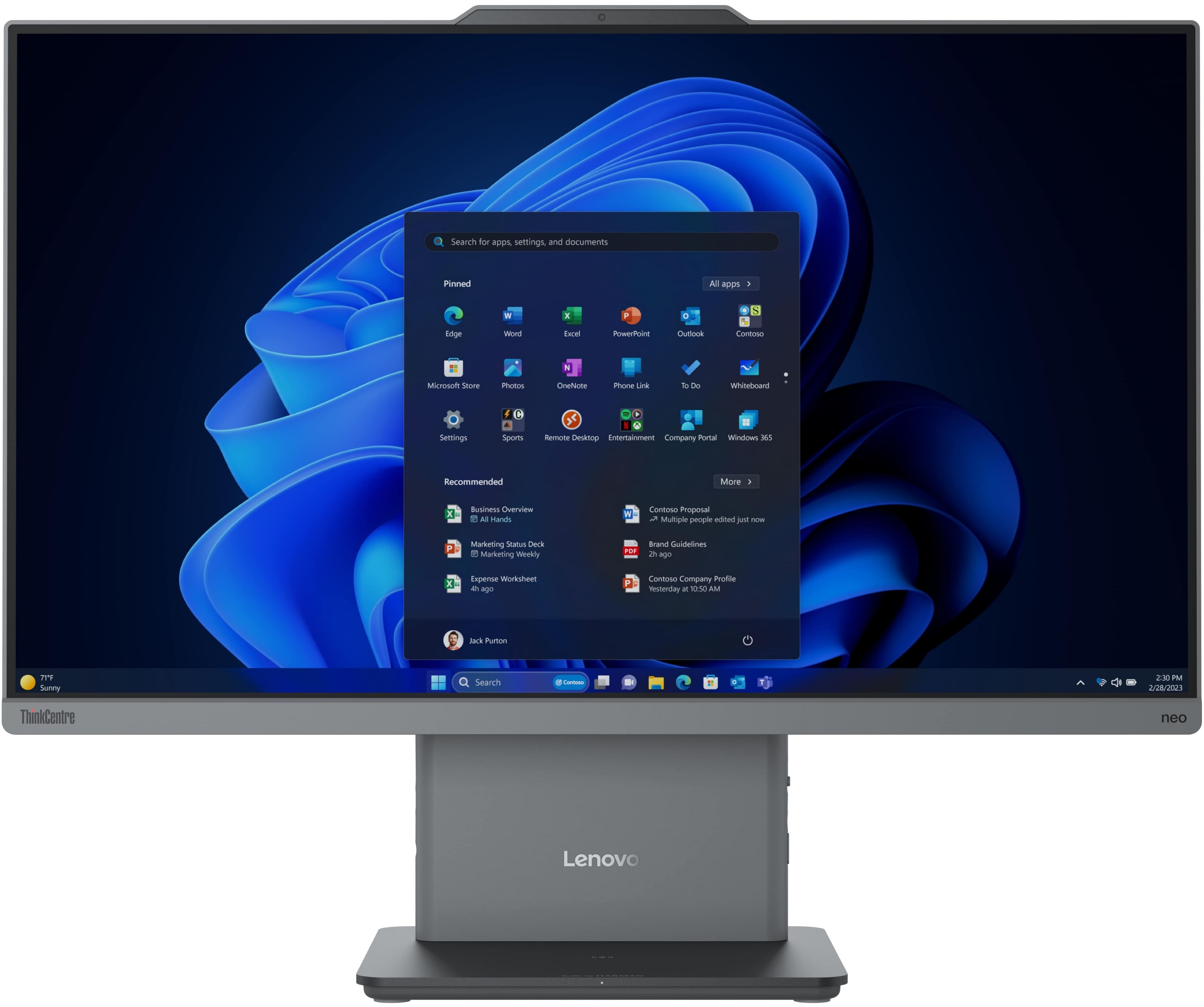 Lenovo Комп'ютер персональний моноблок Lenovo ThinkCentre 50a 24-G5 23.8" FHD IPS AG, Intel i3-1315U, 8GB, F256GB, UMA, WiFi, кл+м, без ОС, сірий