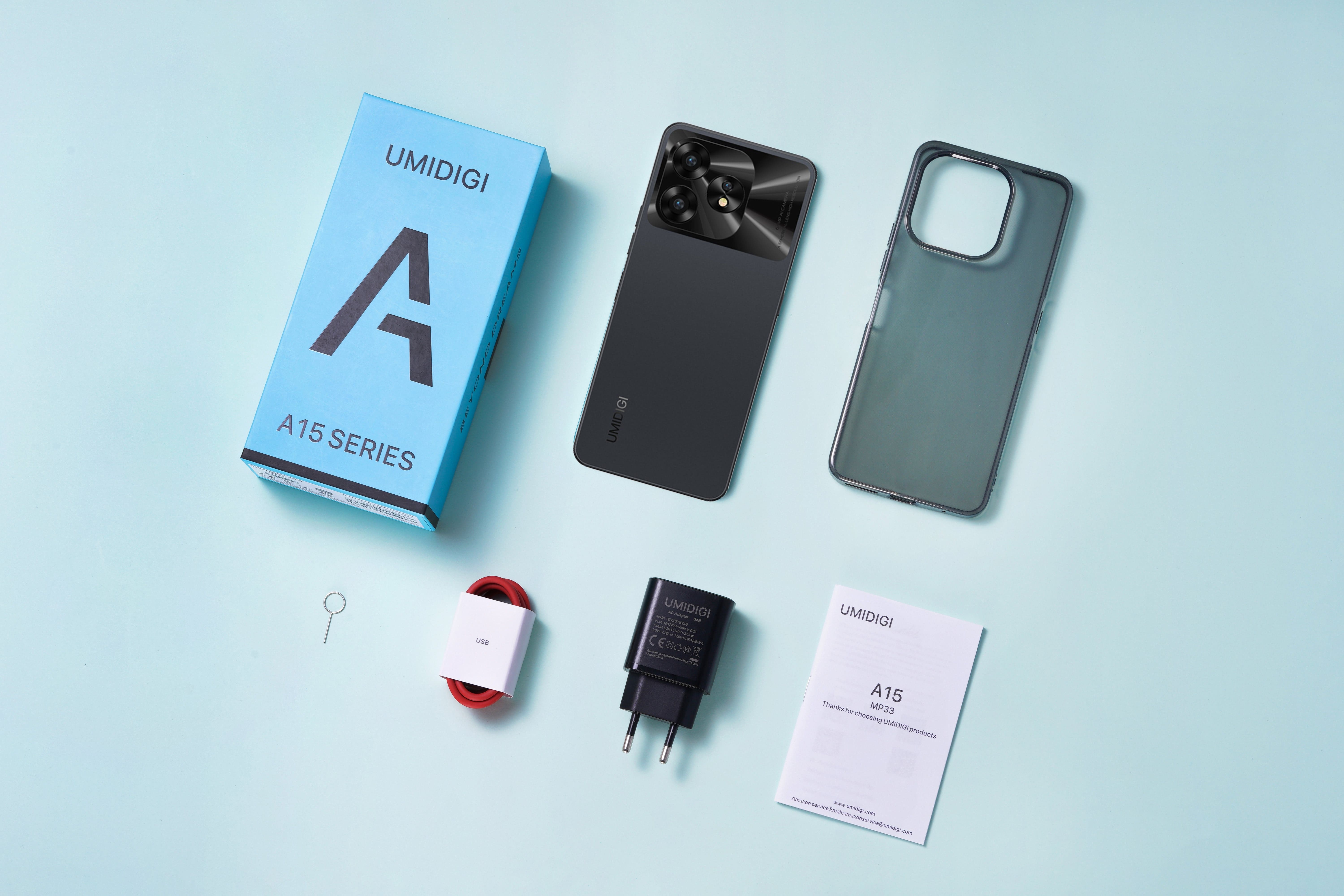 UMIDIGI Смартфон A15C (MP34) 6.7` 8/128ГБ, 2SIM, 5000мА·год, чорний