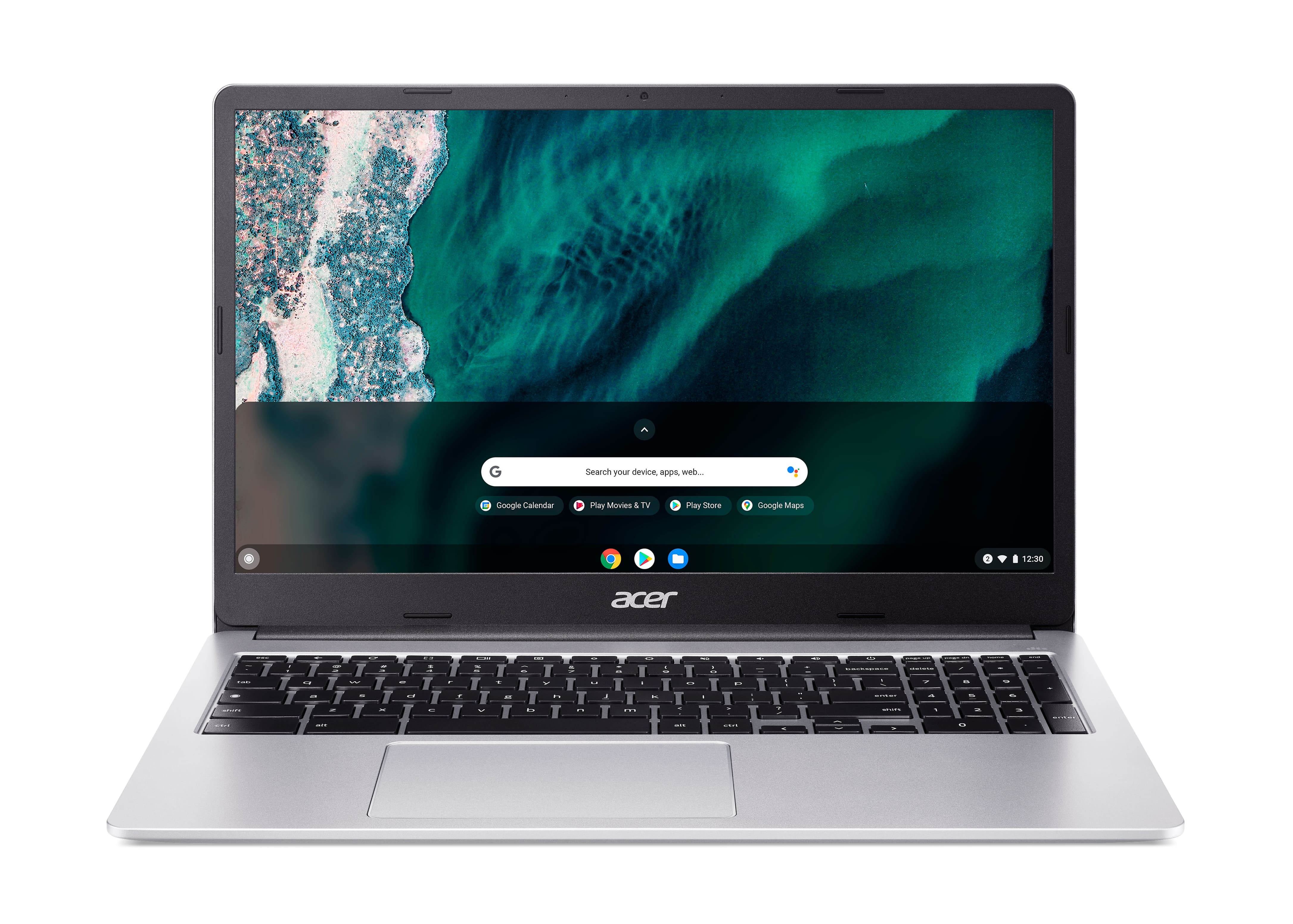 Acer Ноутбук Chromebook CB315-4H 15" FHD IPS, Intel P N6000, 8GB, F128GB, UMA, ChromeOS, сріблястий