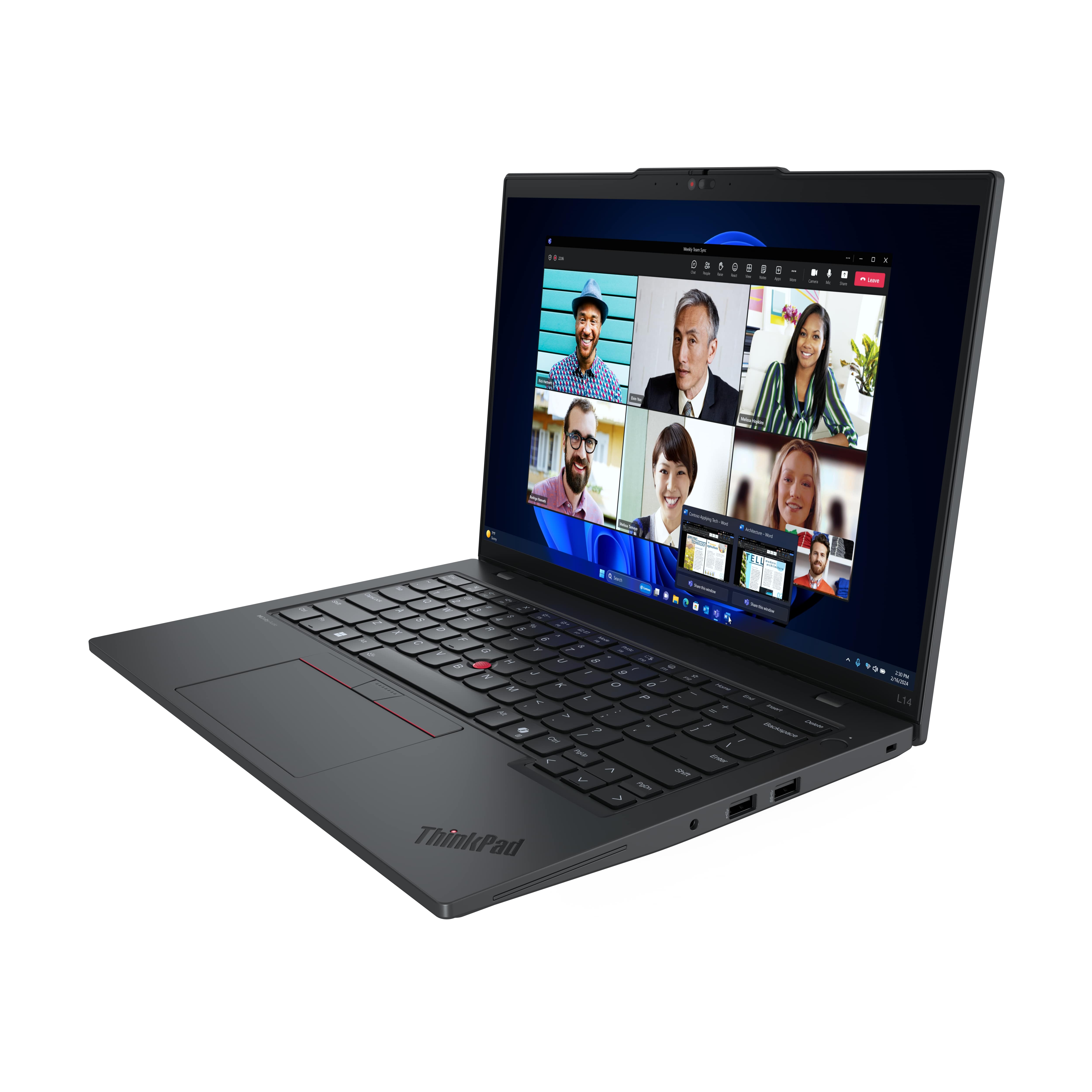 Lenovo Ноутбук ThinkPad L14-G5 14" WUXGA IPS AG, AMD R7-7735U, 32GB, F1TB, UMA, DOS, чорний