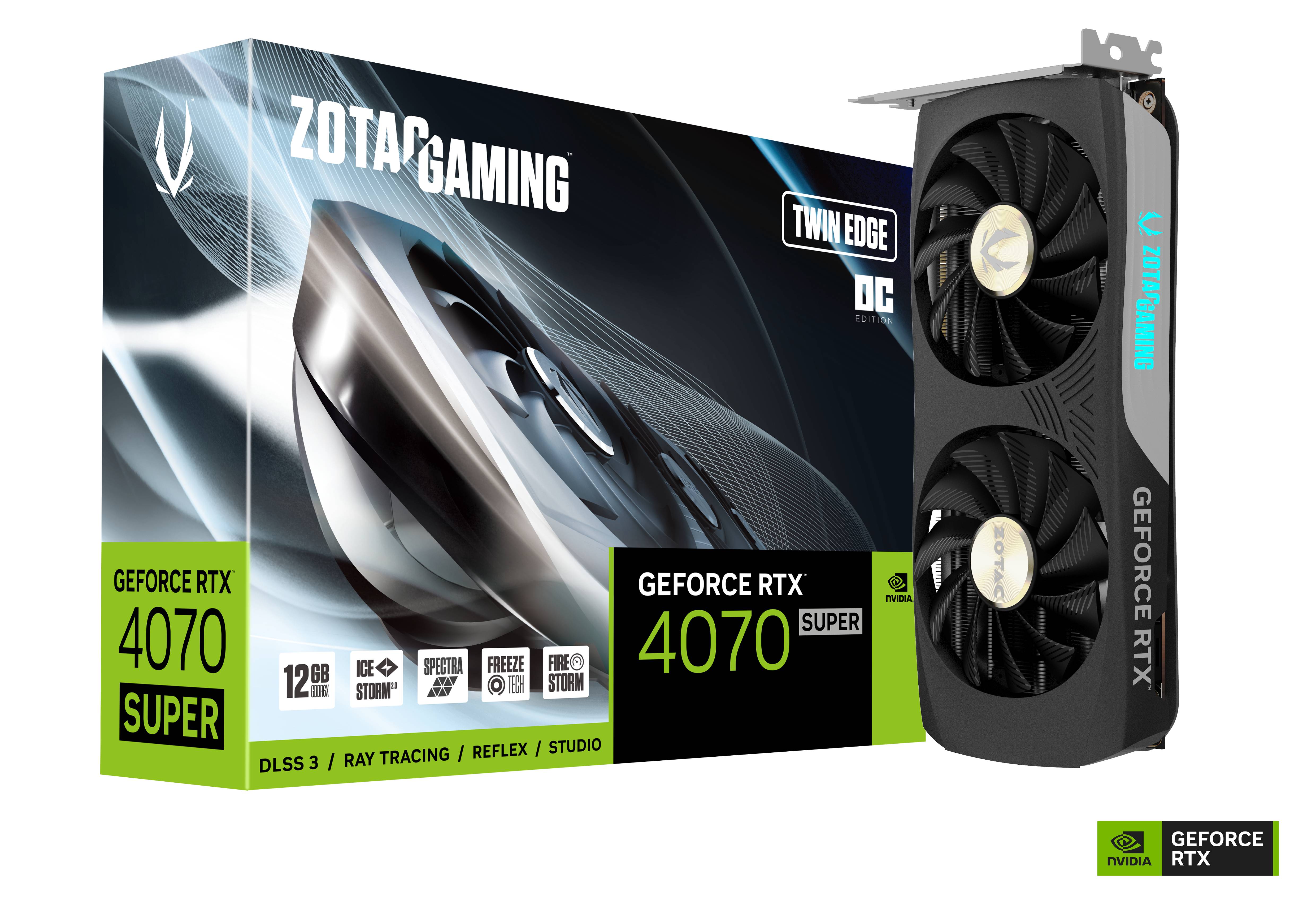 Zotac Відеокарта GeForce RTX 4070 SUPER 12GB GDDR6X Twin Edge OC