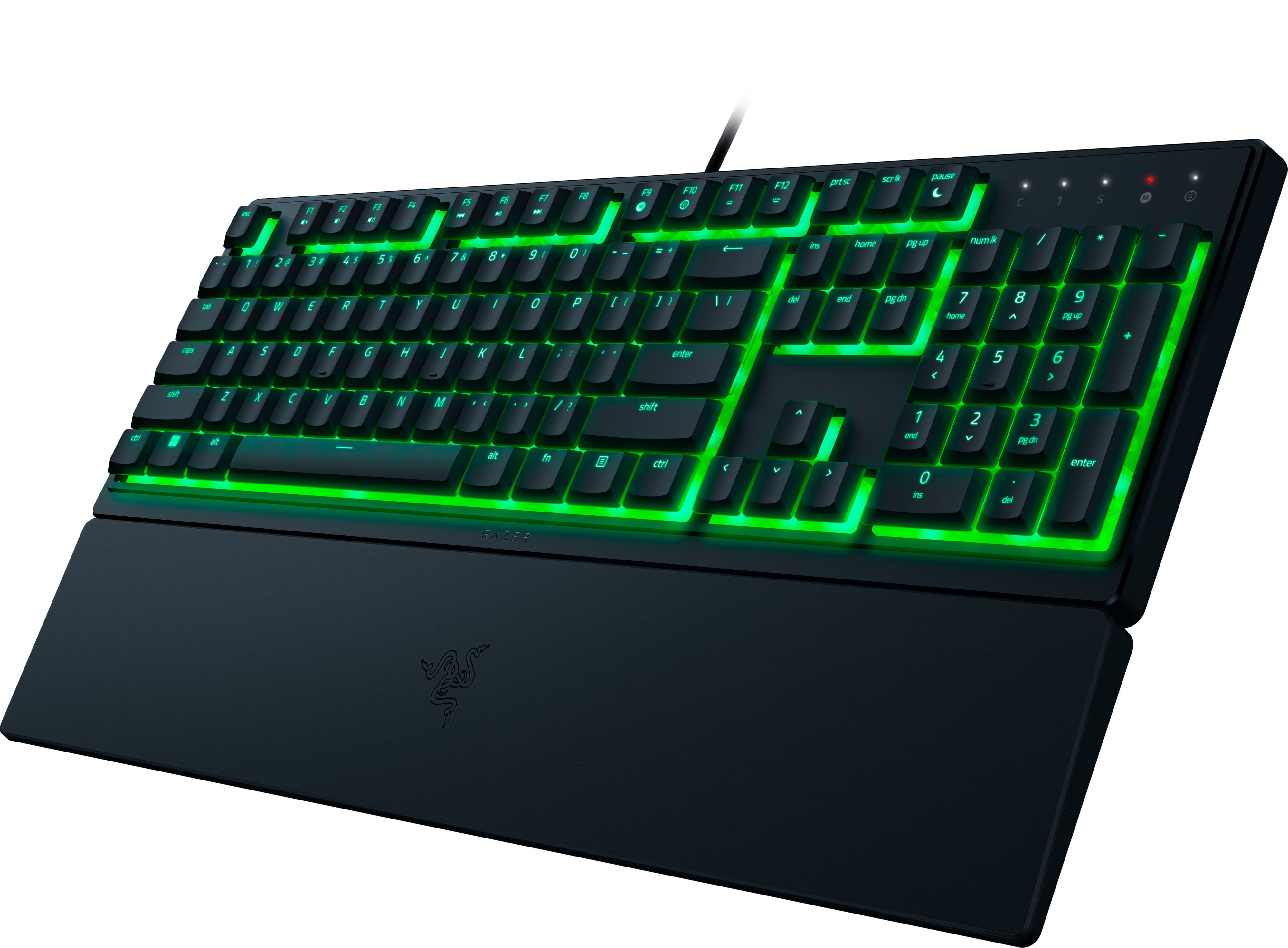 Razer Клавіатура мембранна Ornata V3 X 104key, USB-A, EN/UK, RGB, чорний