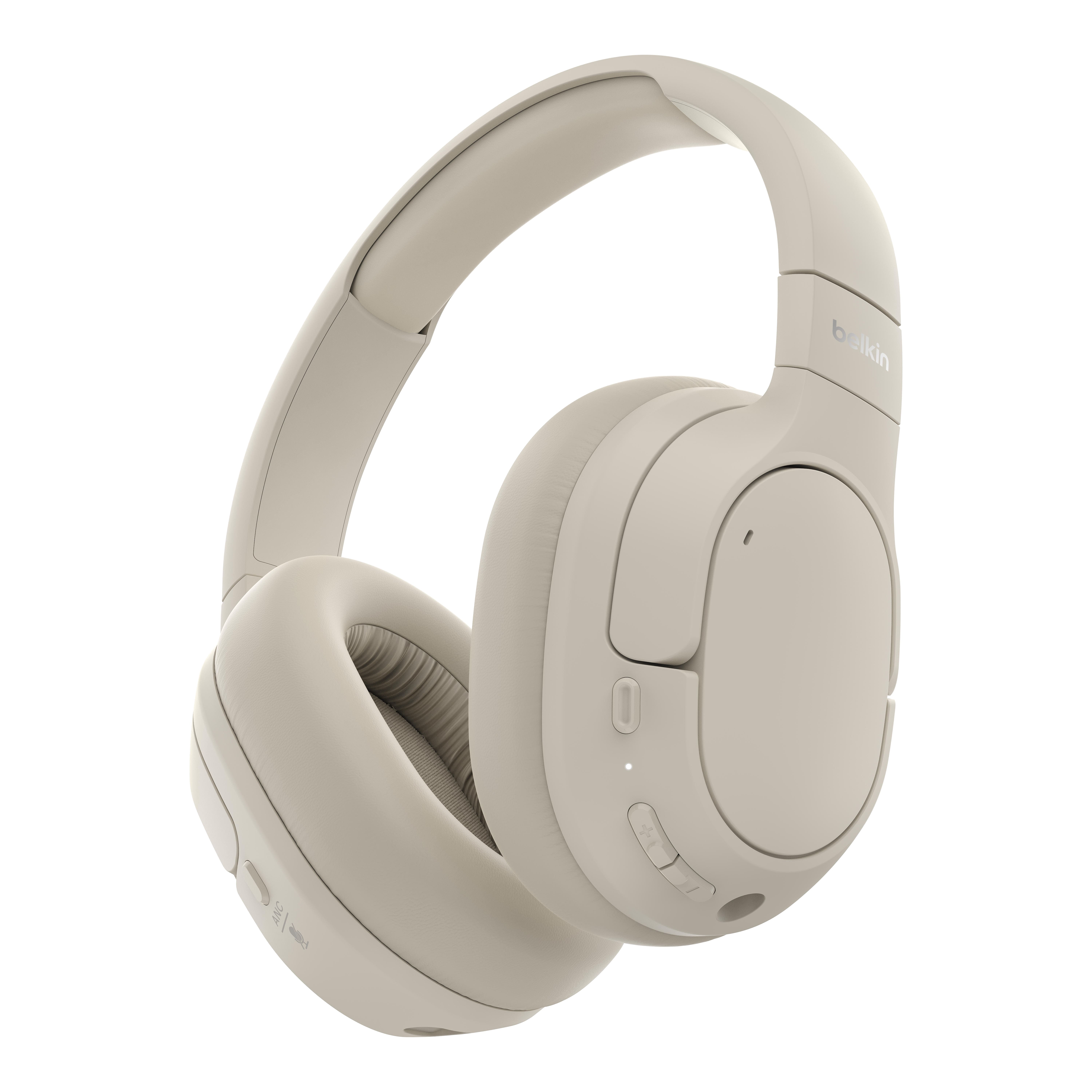 Belkin Навушники Over-Ear Soundform Isolate Wireless, пісочний