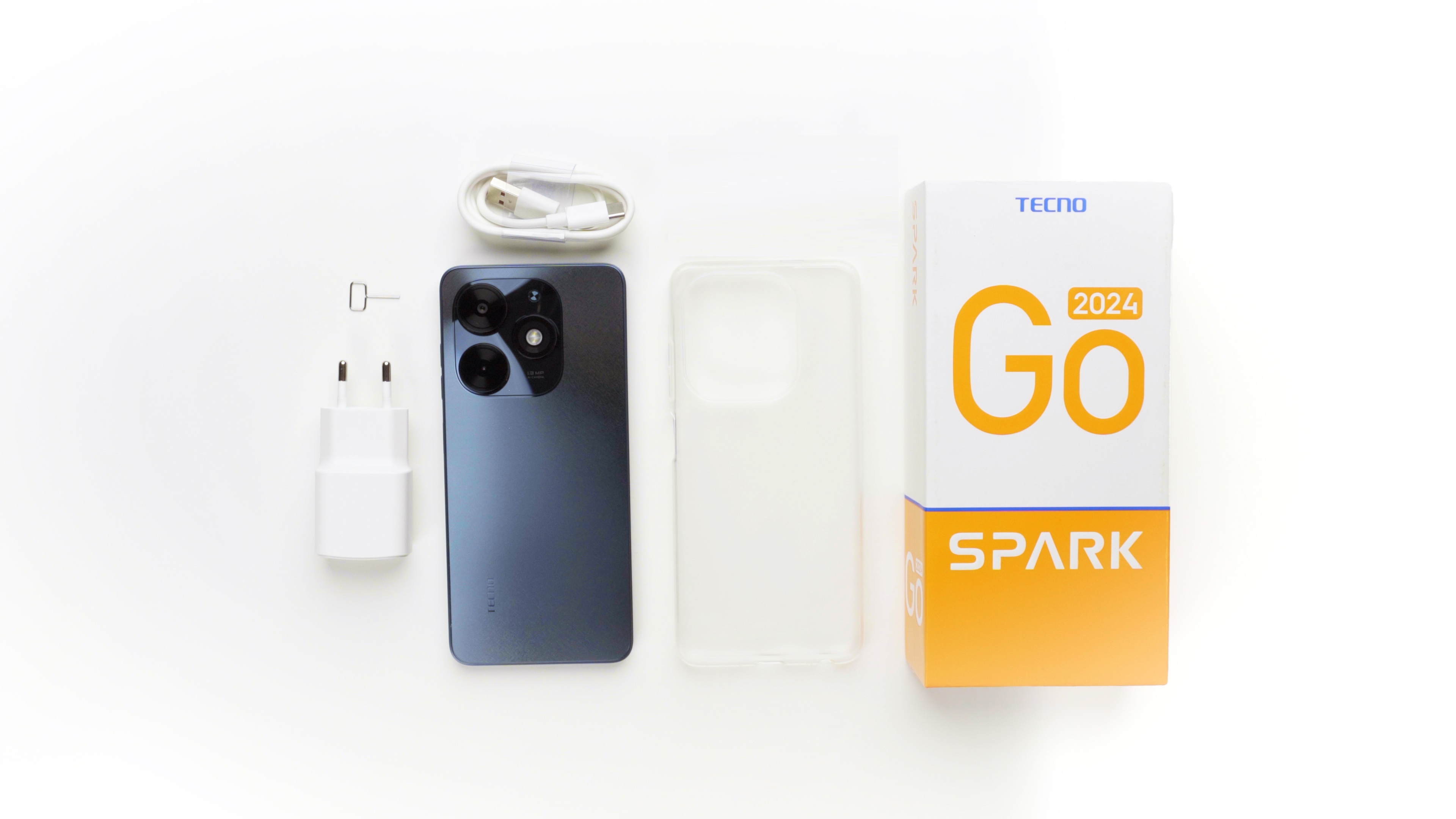 TECNO Смартфон Spark Go 2024 (BG6) 6.56" 3/64ГБ, 2SIM, 5000мА рік, Gravity Black