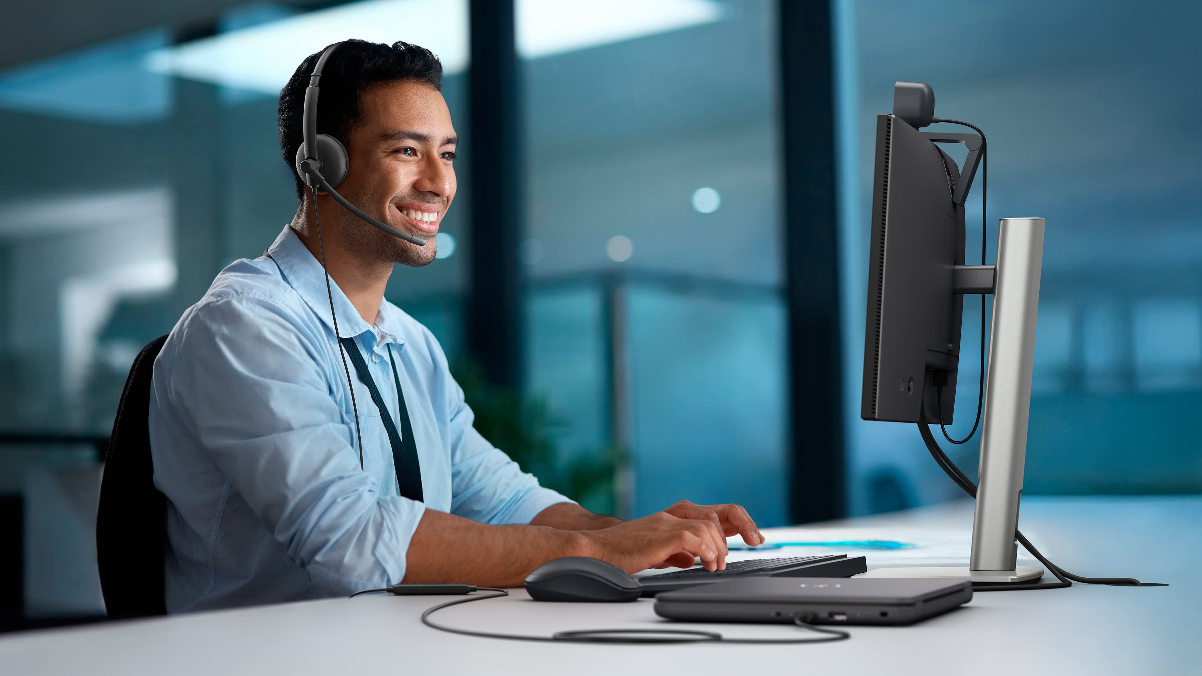 Dell Гарнітура Dell Wired Headset - WH125, чорний