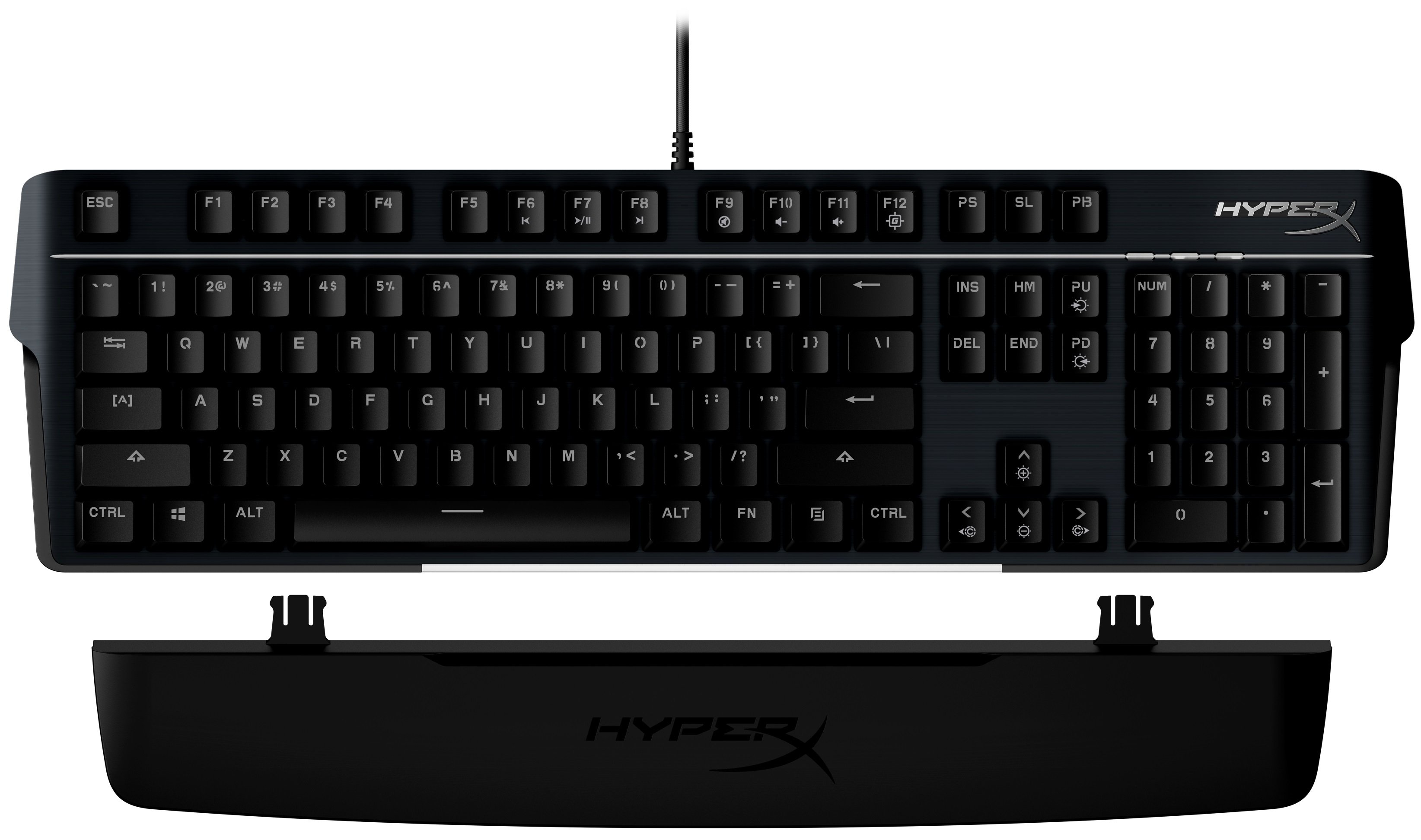 HyperX Клавіатура HyperX Alloy MKW100 TTC Red USB RGB ENG/RU, Black