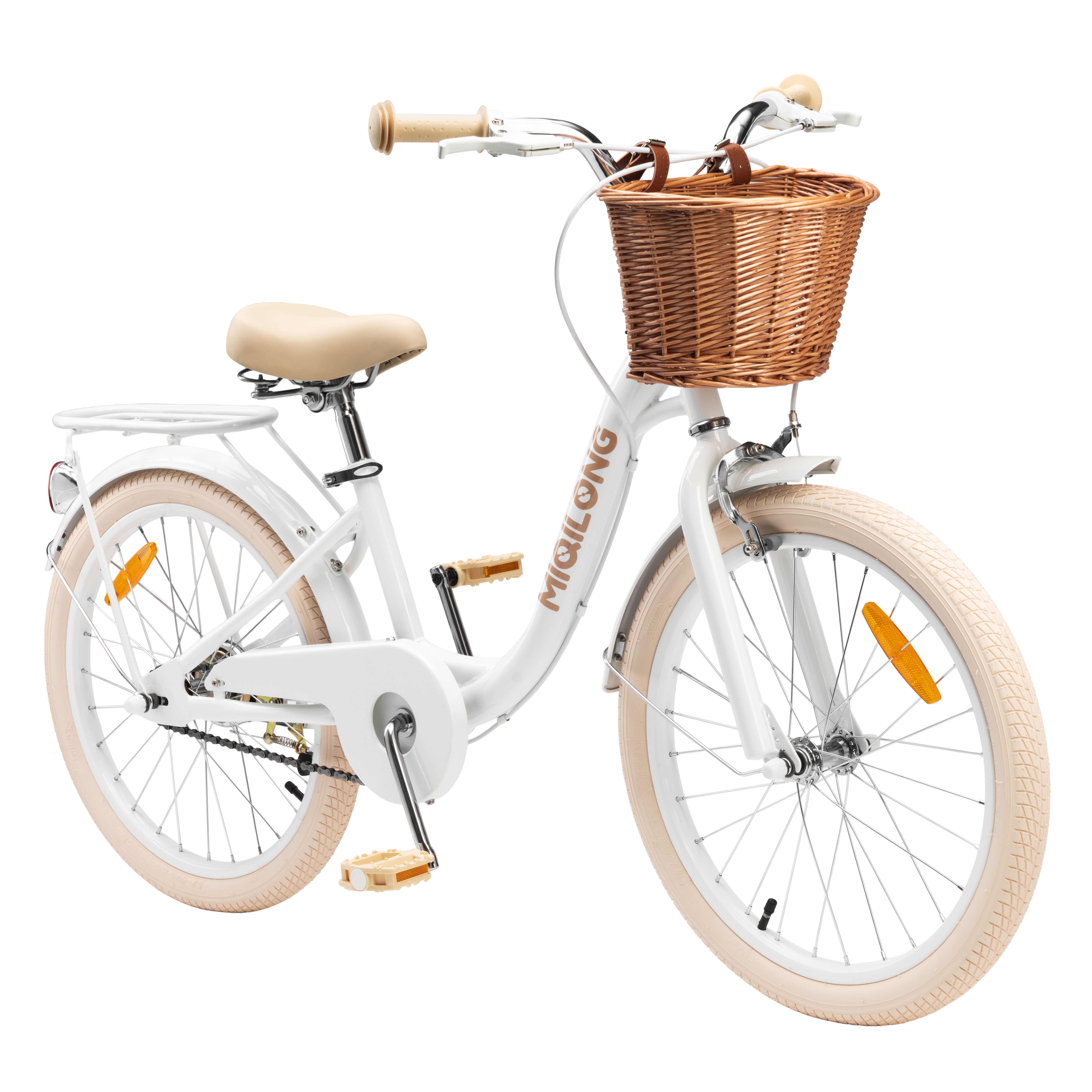 Miqilong Дитячий велосипед LS 20" білий