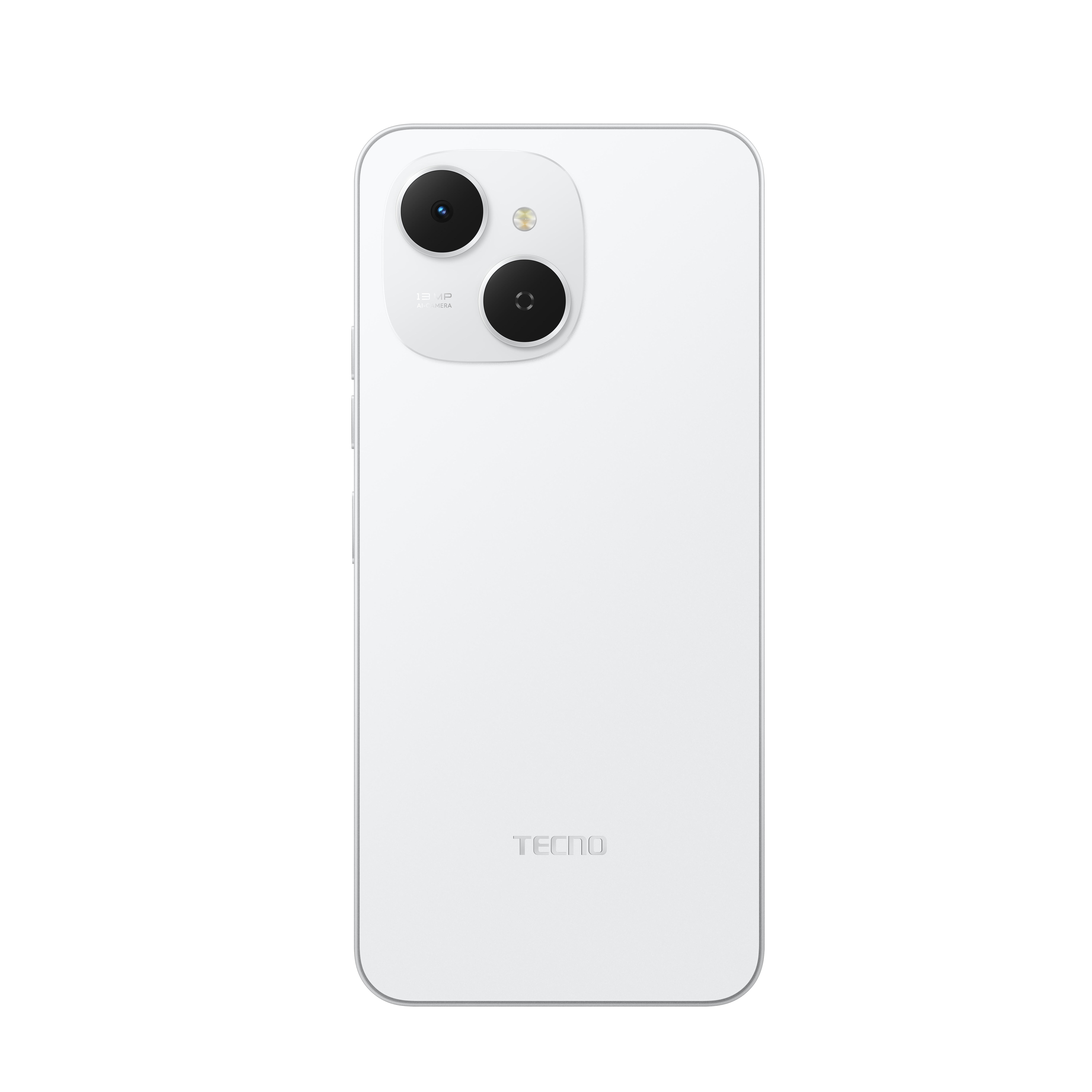 TECNO Смартфон Spark 40C (KM4k) 6.67" 4/128ГБ, 2SIM, 6000мА рік, Veil White