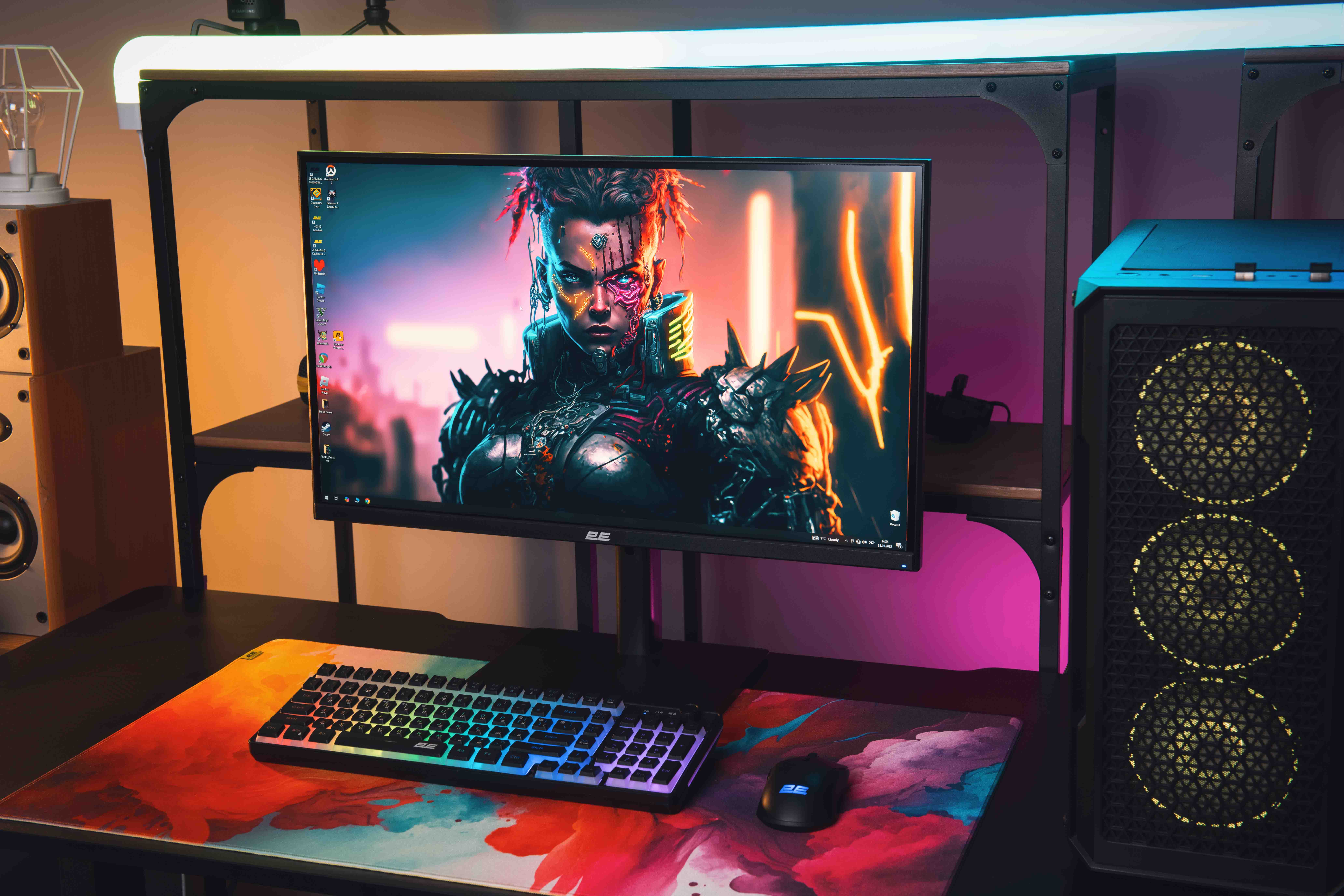 2E Монітор 27` H2724B D-Sub, HDMI, DP, IPS, 2560x1440, 100Hz, FreeSync