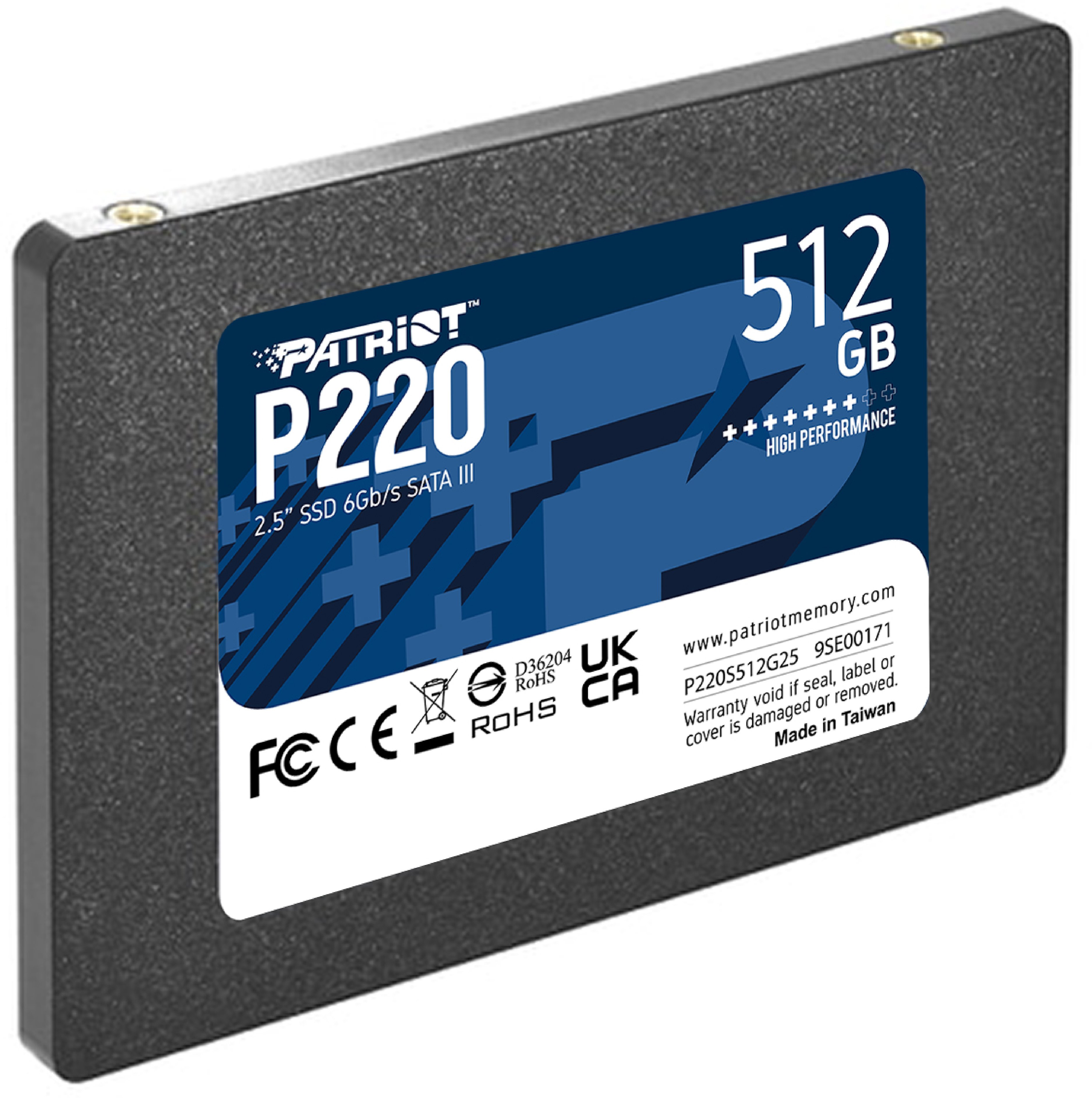 Patriot Накопичувач Patriot 2.5" 512GB SATA P220