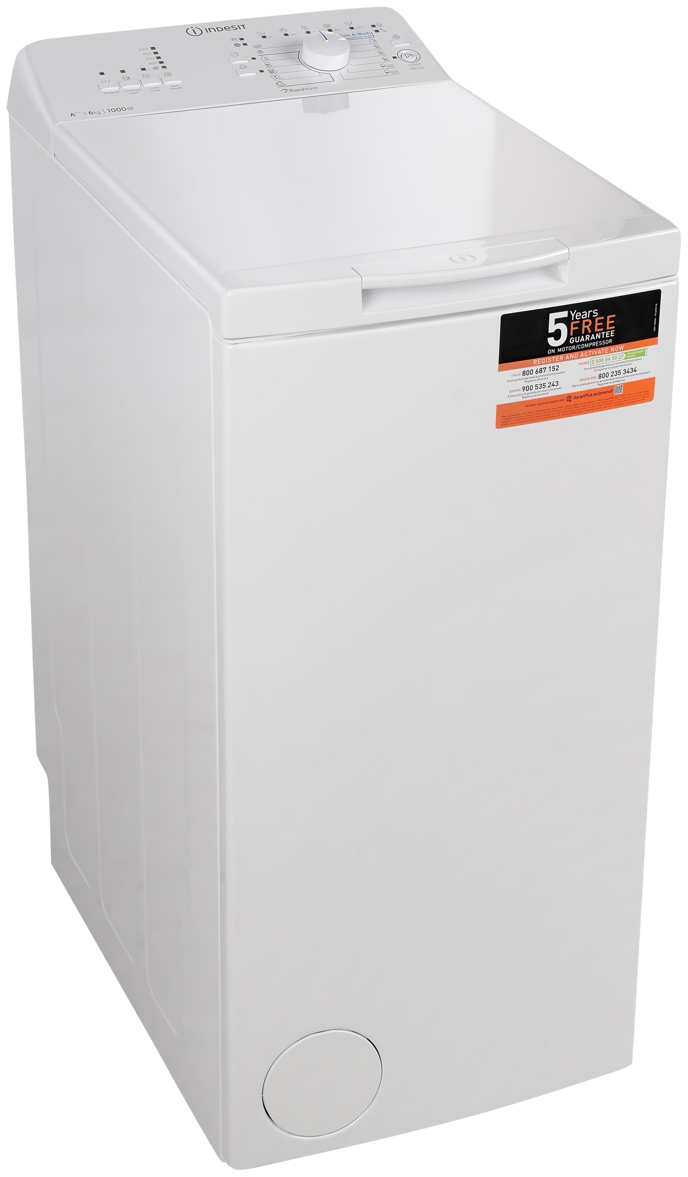 Indesit Пральна машина з верт. завант. BTWA61053EU