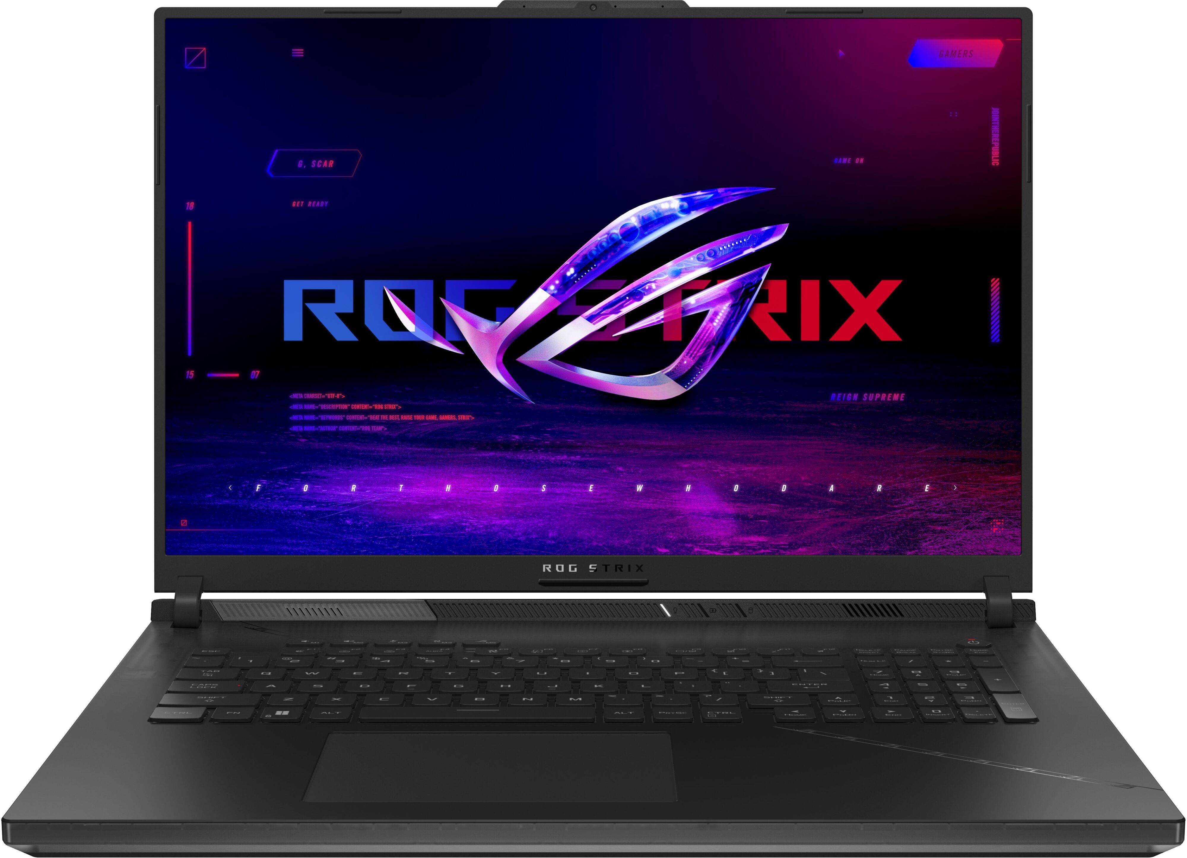 ASUS Ноутбук ROG Strix SCAR 18 G835LW-SA083W 18" 2.5K mLED, Intel Ultra 9 275HX, 32GB, F2TB, NVD5080-16, Win11, Чорний