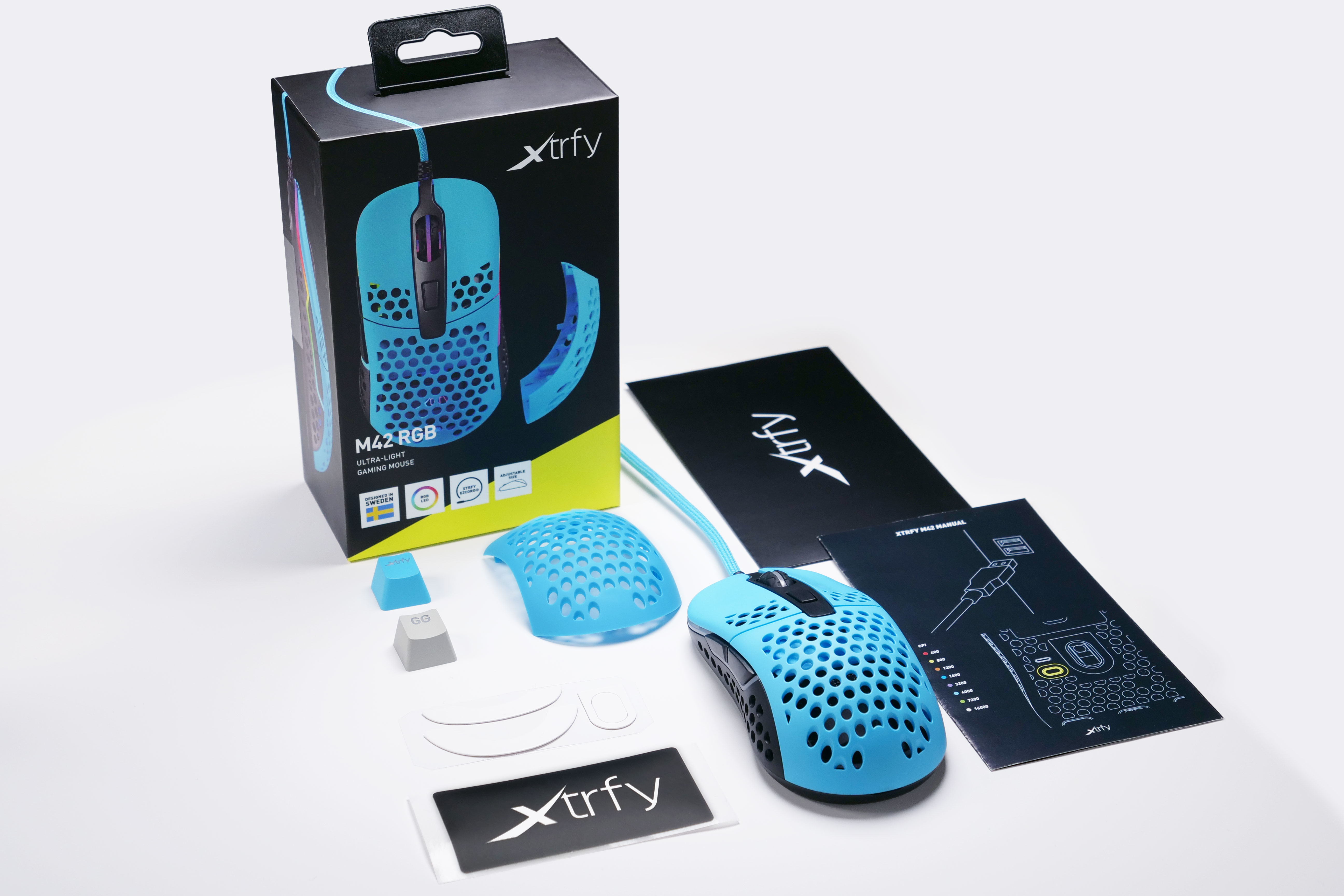 Cherry Xtrfy Ігрова миша M42 RGB USB Miami Blue