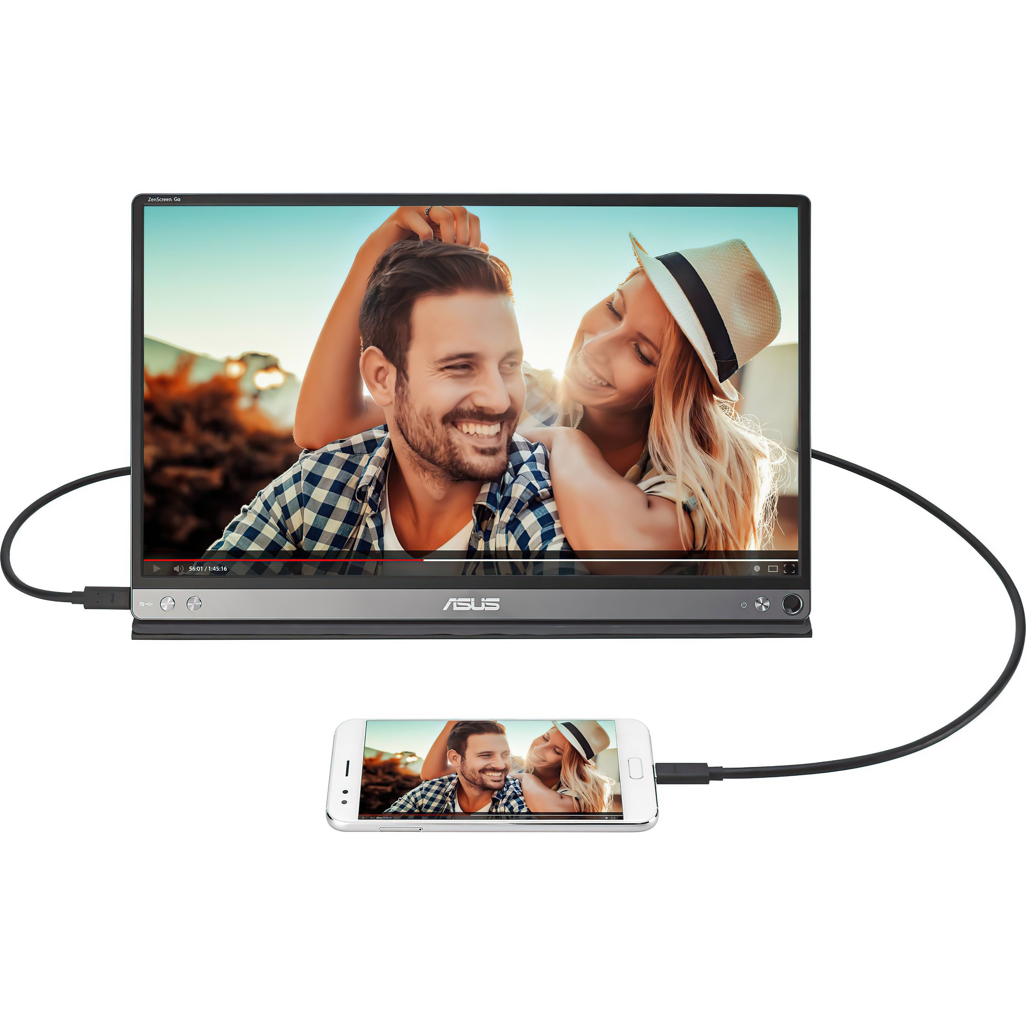 ASUS Монітор портативний LCD 15.6" ZenScreen GO MB16AP