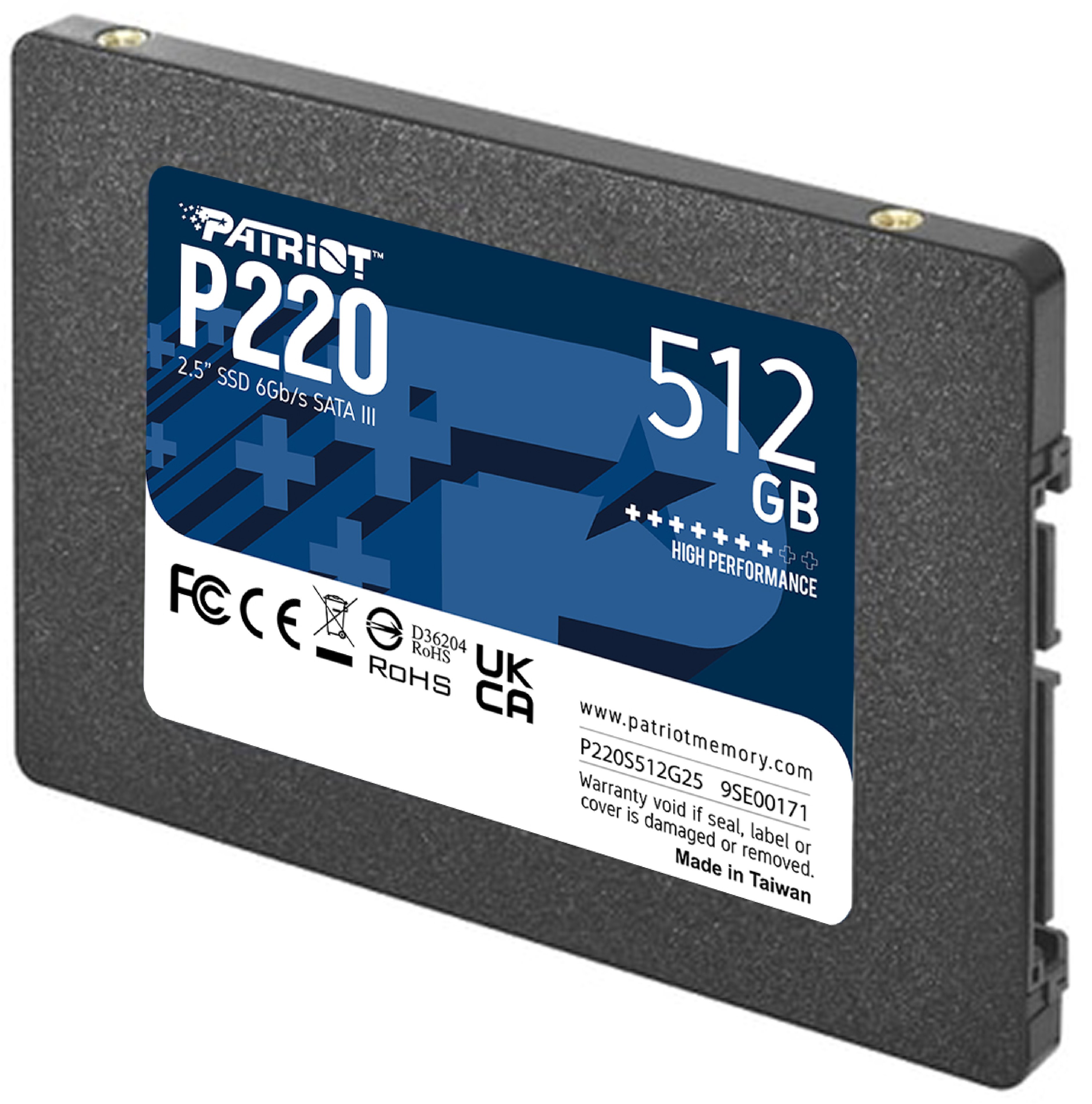 Patriot Накопичувач Patriot 2.5" 512GB SATA P220