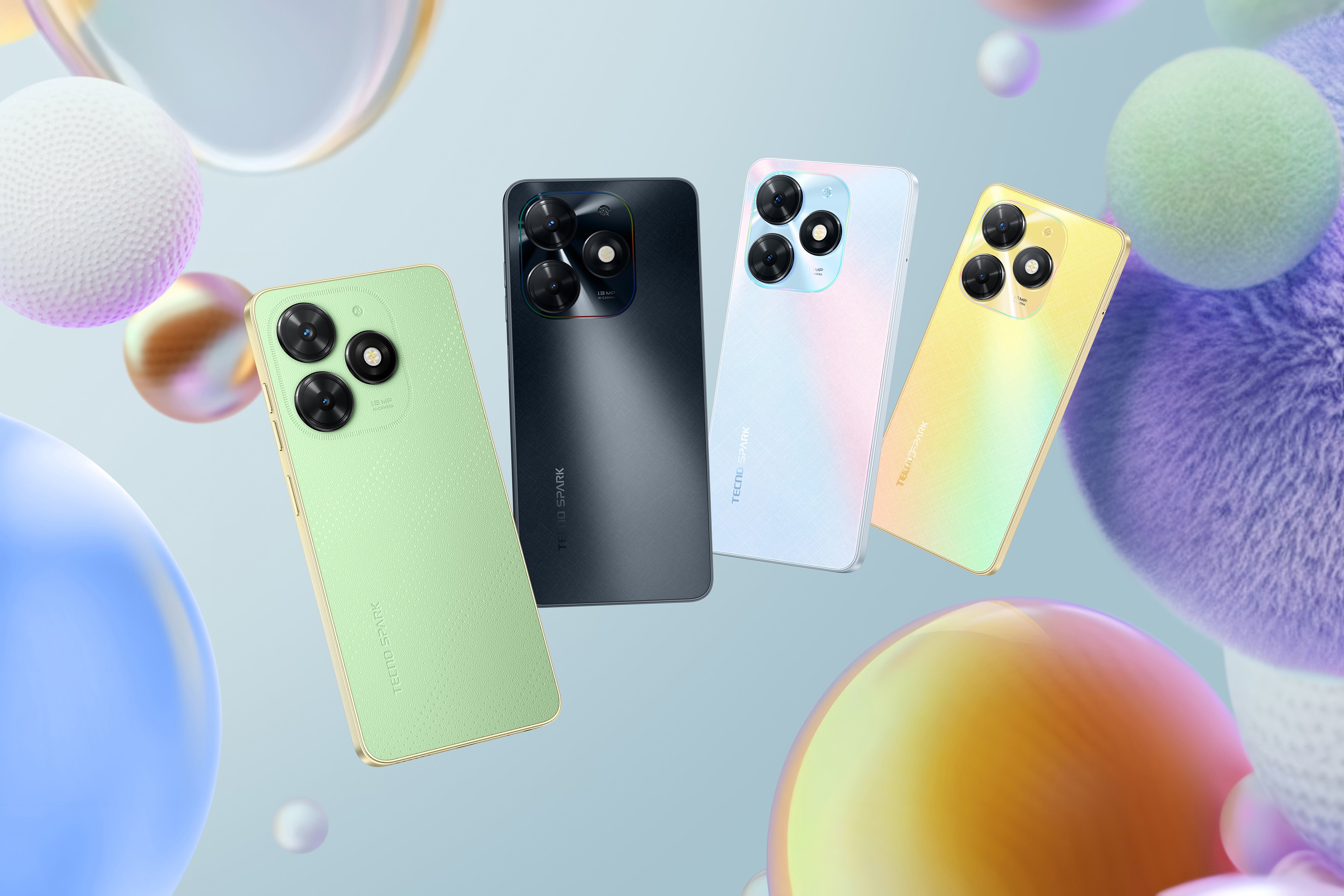 TECNO Смартфон Spark Go 2024 (BG6) 6.56" 3/64ГБ, 2SIM, 5000мА рік, Gravity Black
