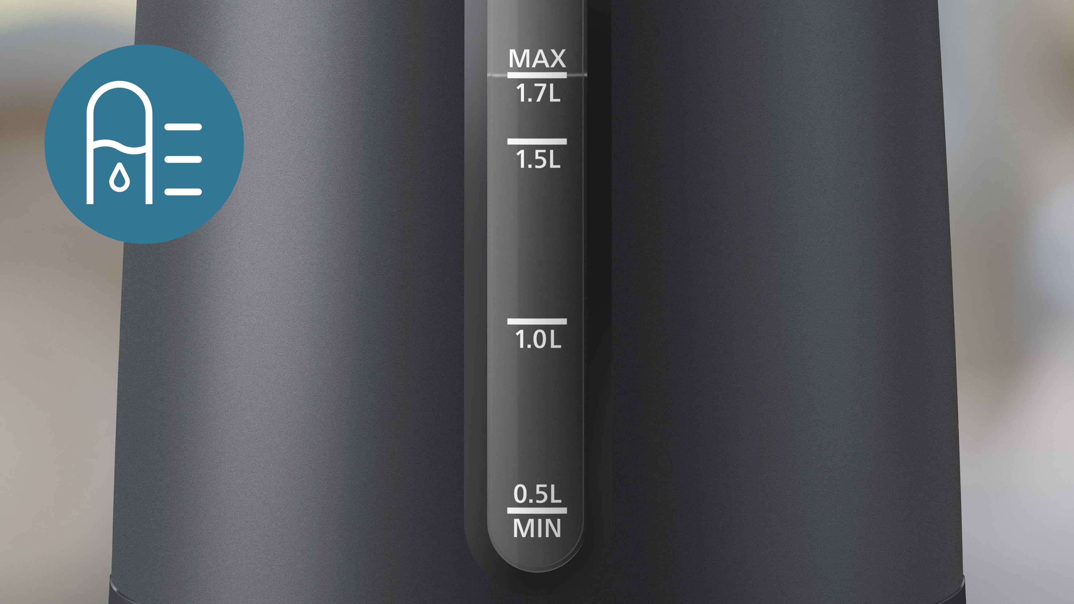Philips Електрочайник Series 1000, Strix, пластик, мат, чорний Philips Електрочайник Series 1000, Strix, пластик, мат, чорний