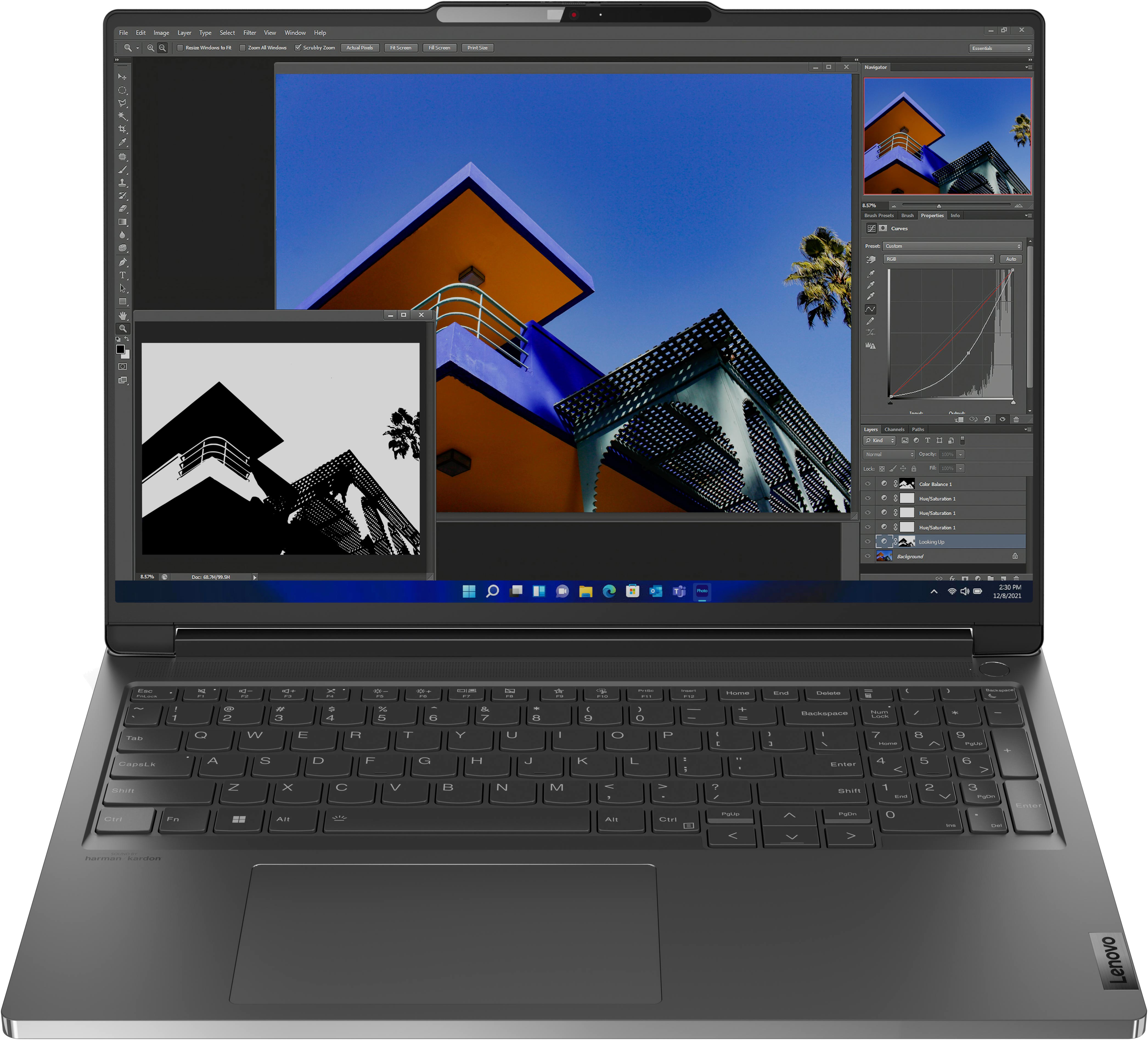 Lenovo Ноутбук ThinkBook 16p-G4 16" WQXGA IPS AG, Intel i5-13500H, 32GB, F512GB, NVD4050-6, Win11P, сірий